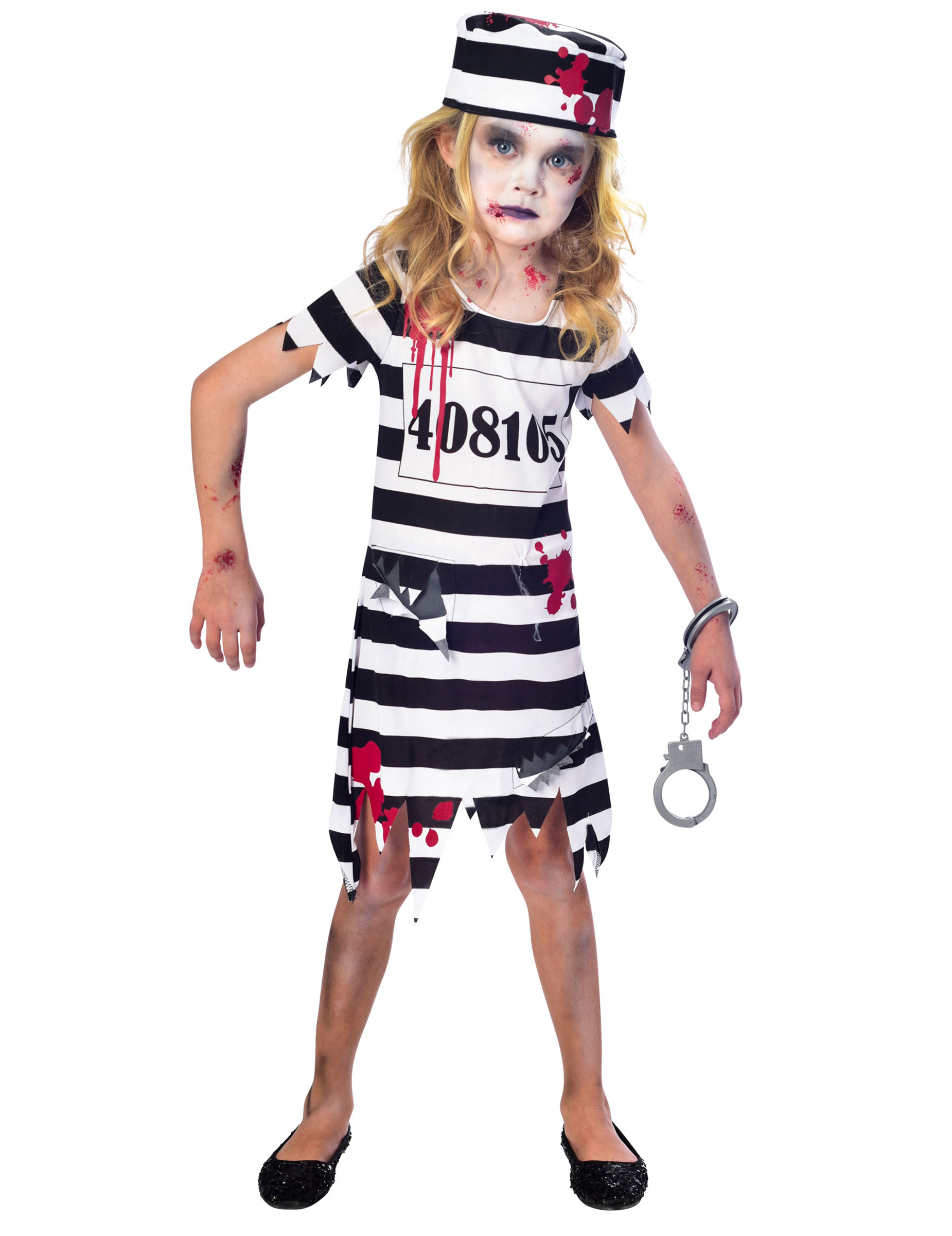 Déguisement prisonnière zombie fille