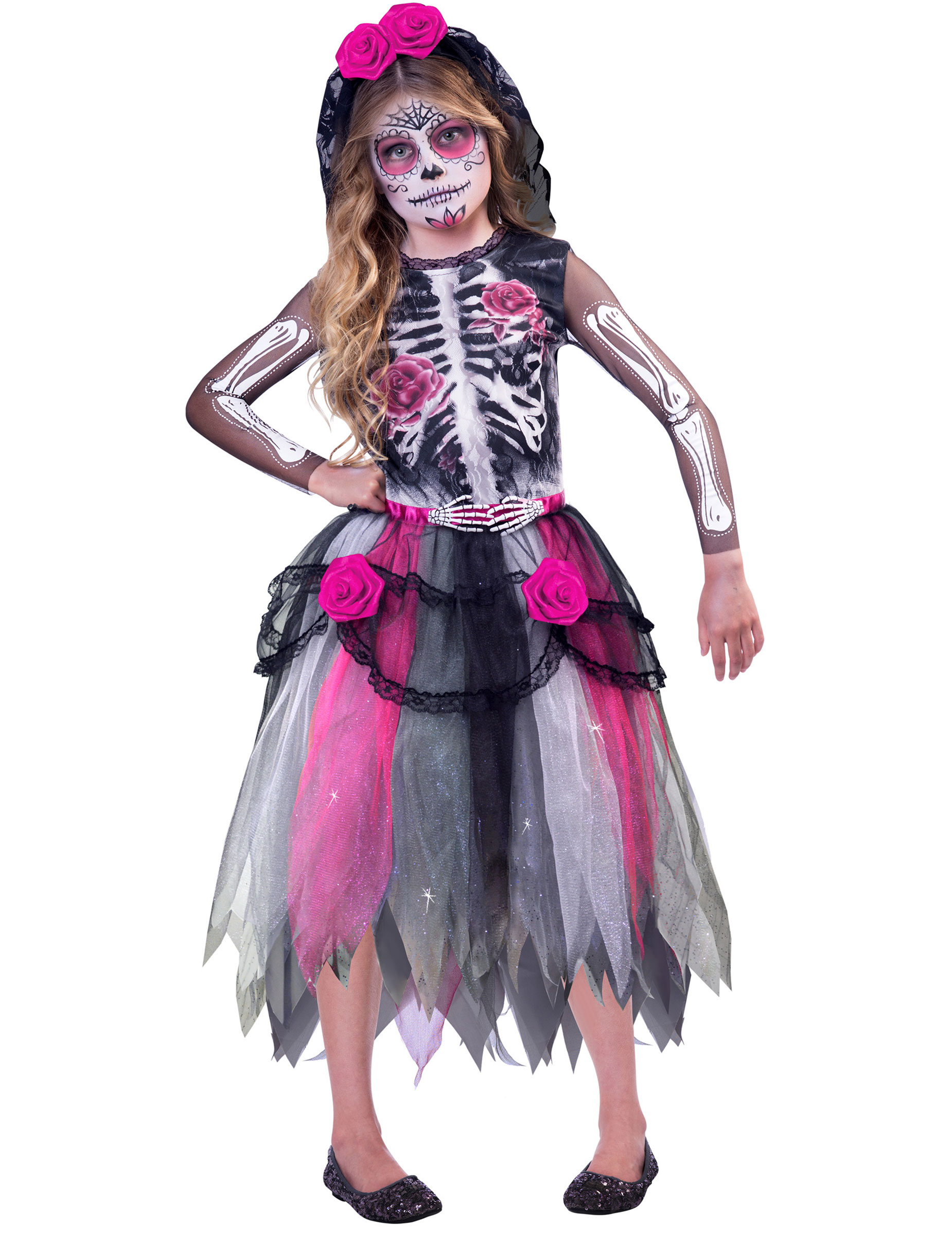 Déguisement Dia de los muertos fille