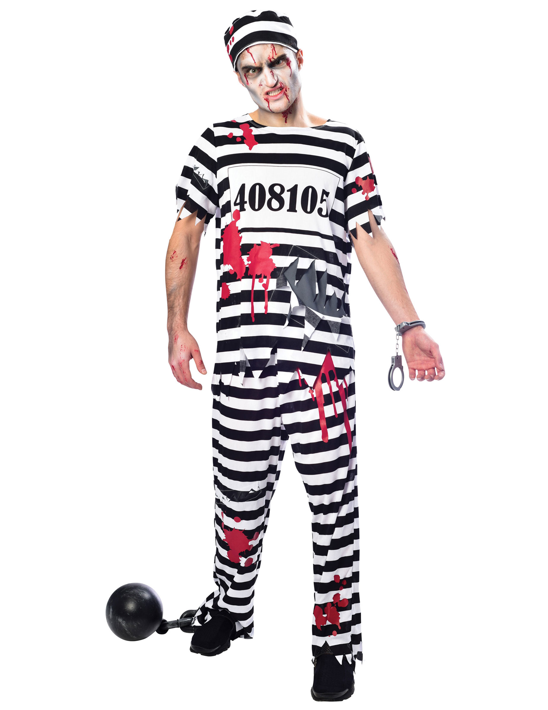 Déguisement prisonnier zombie homme