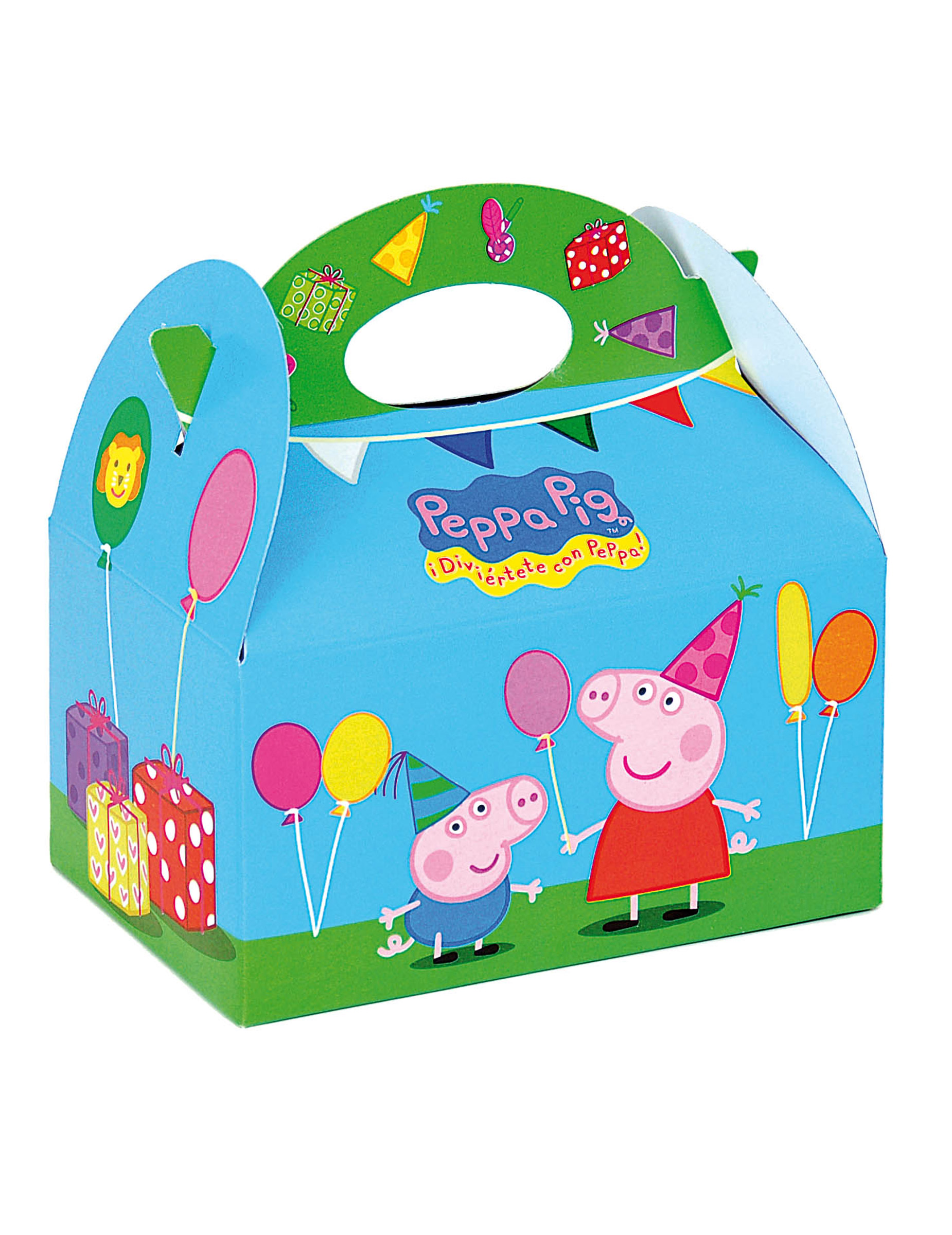 4 Boîtes en carton Peppa Pig 16 x 10,5 x 16 cm