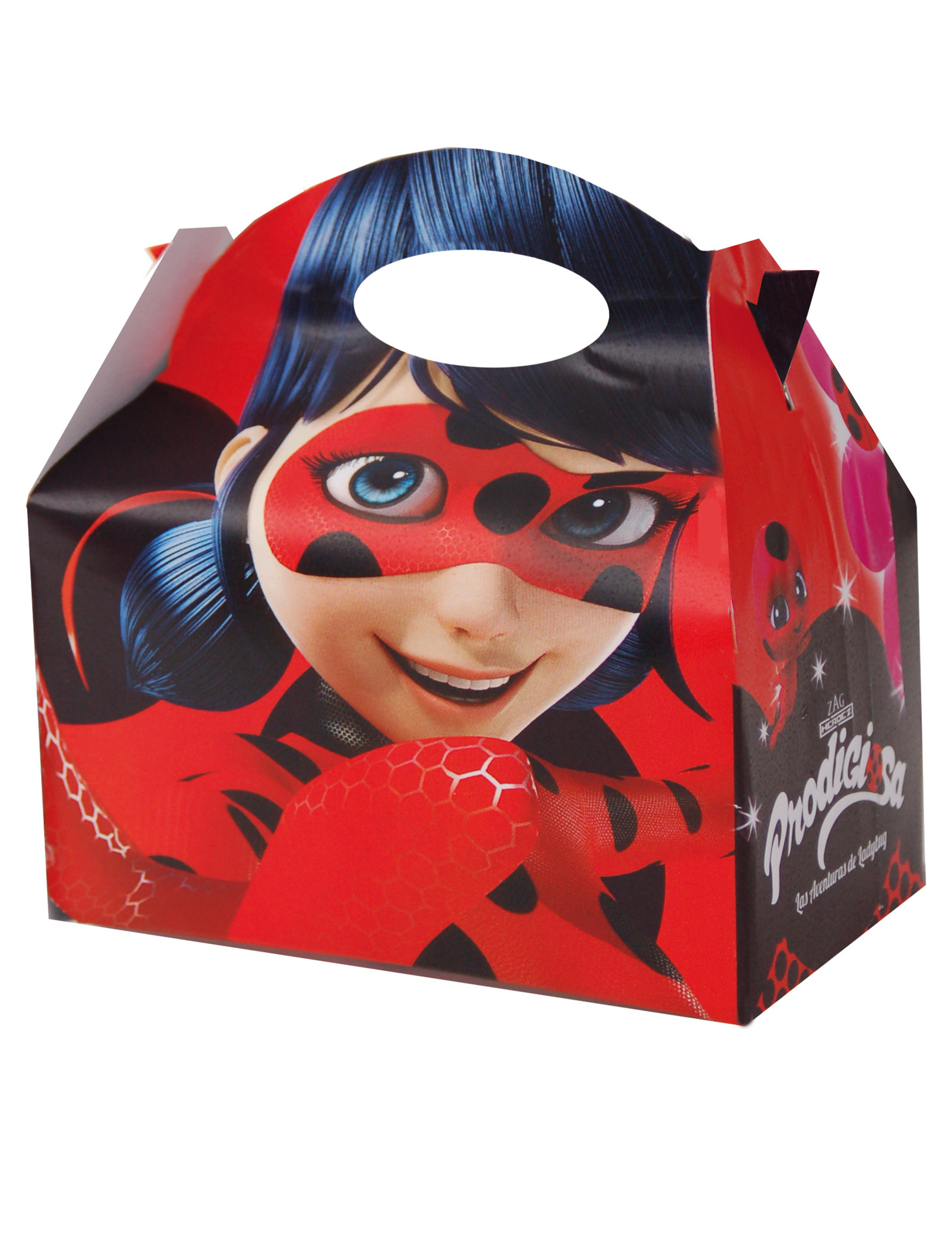 4 Boîtes en carton Ladybug 10,5 x 15 cm