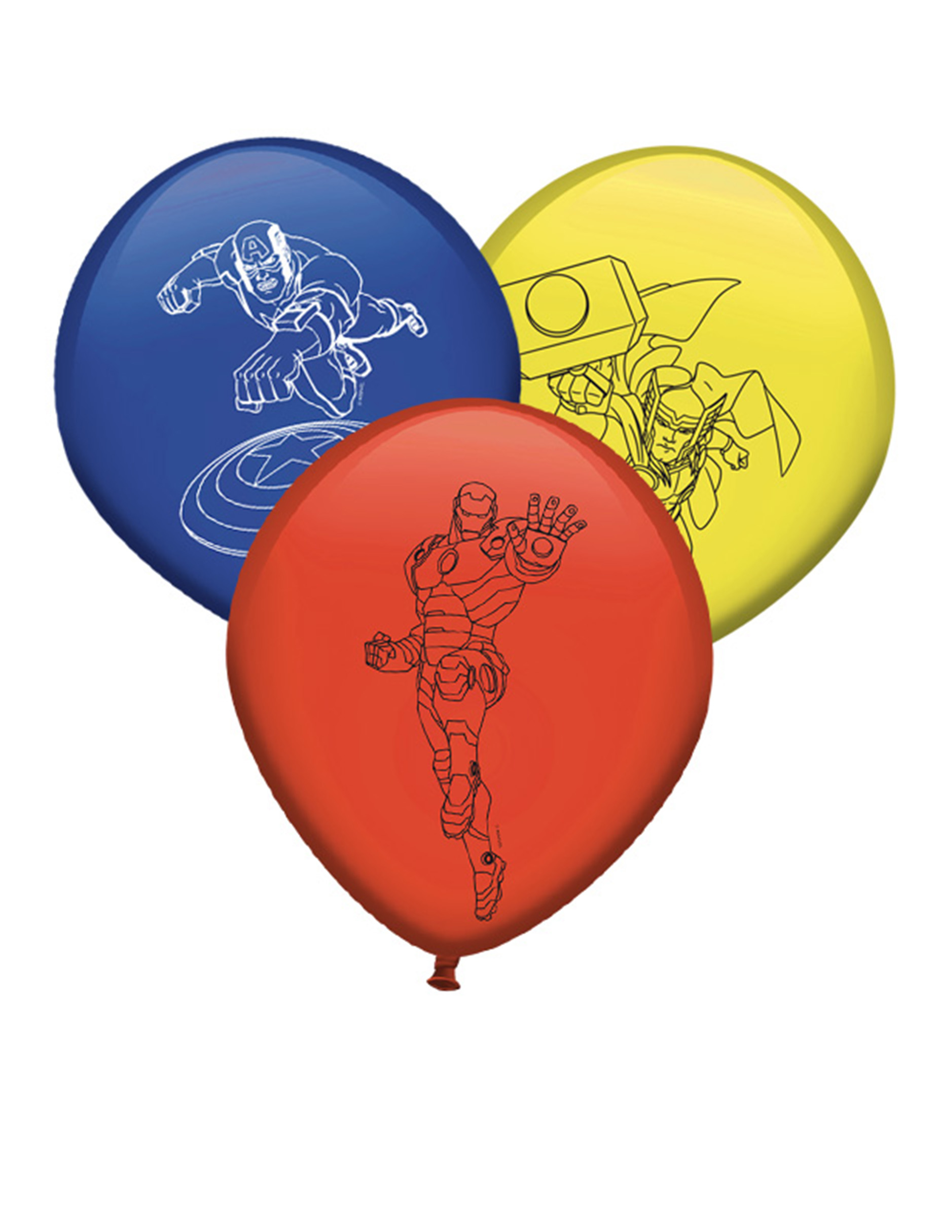 8 Ballons en latex Avengers