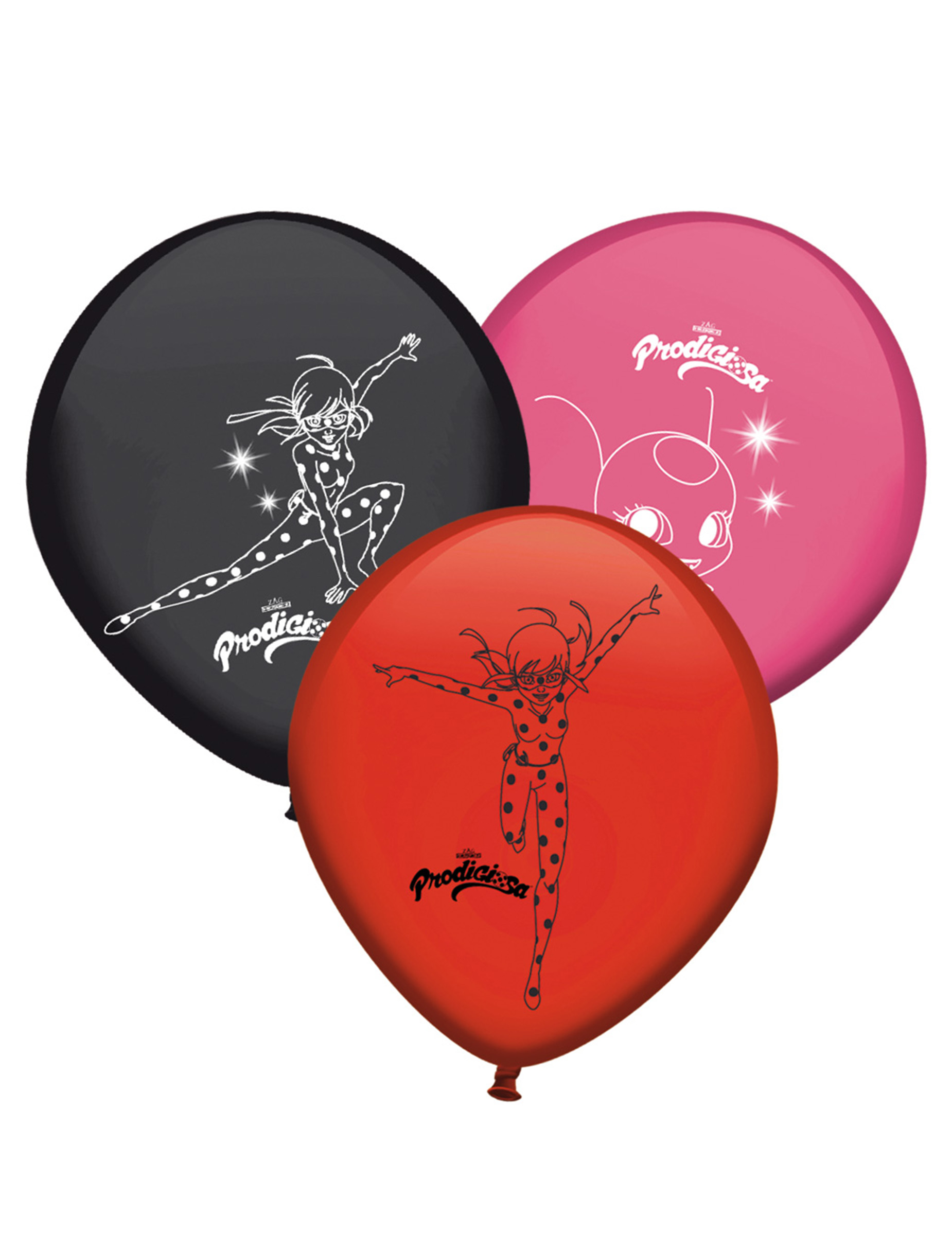 8 Ballons en latex Ladybug