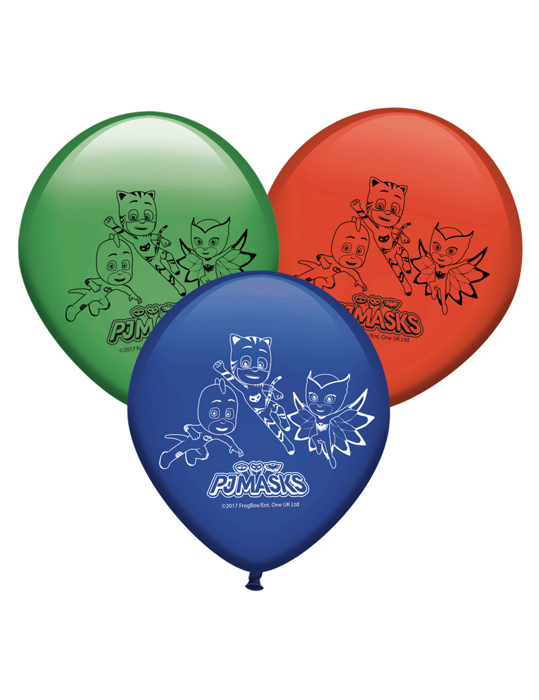 8 Ballons en latex Pyjamasques