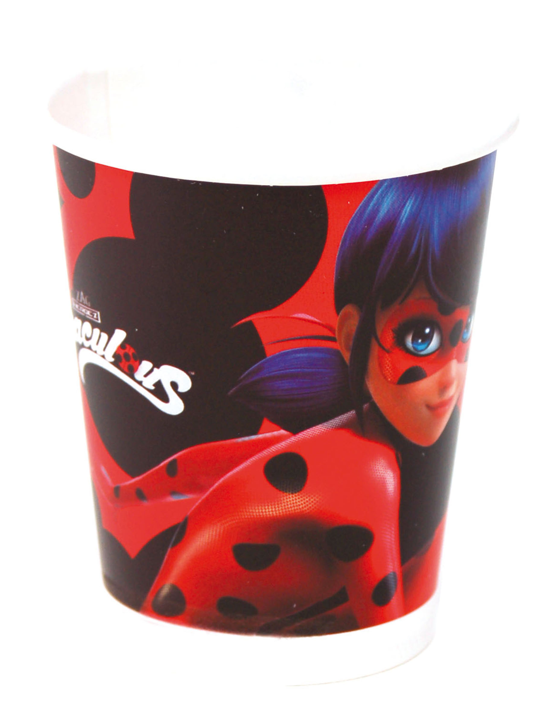 8 Gobelets en carton Ladybug 220 ml