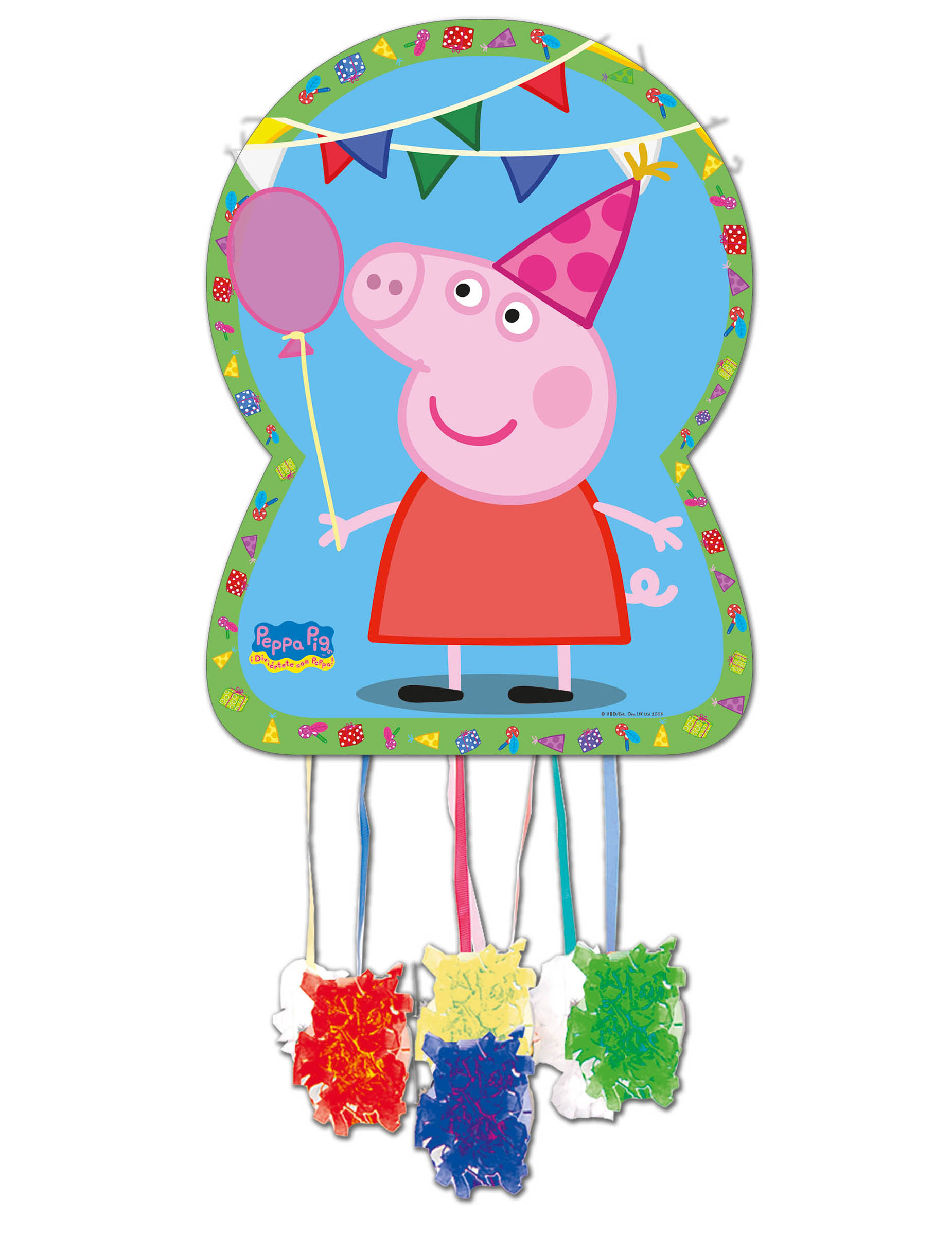 Piñata en carton Peppa Pig 46 x 65 cm
