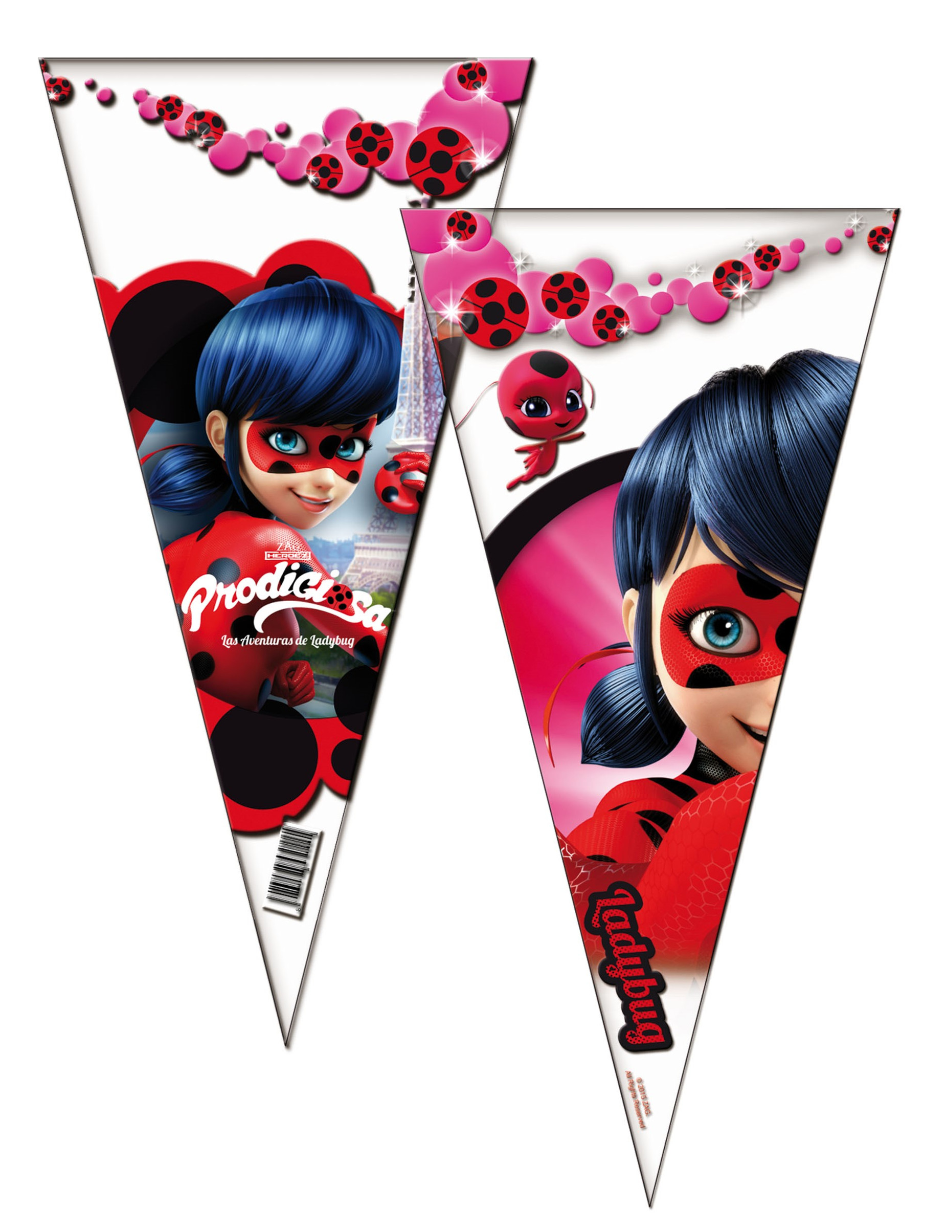 Sac en forme de cône Ladybug 20 x 40 cm