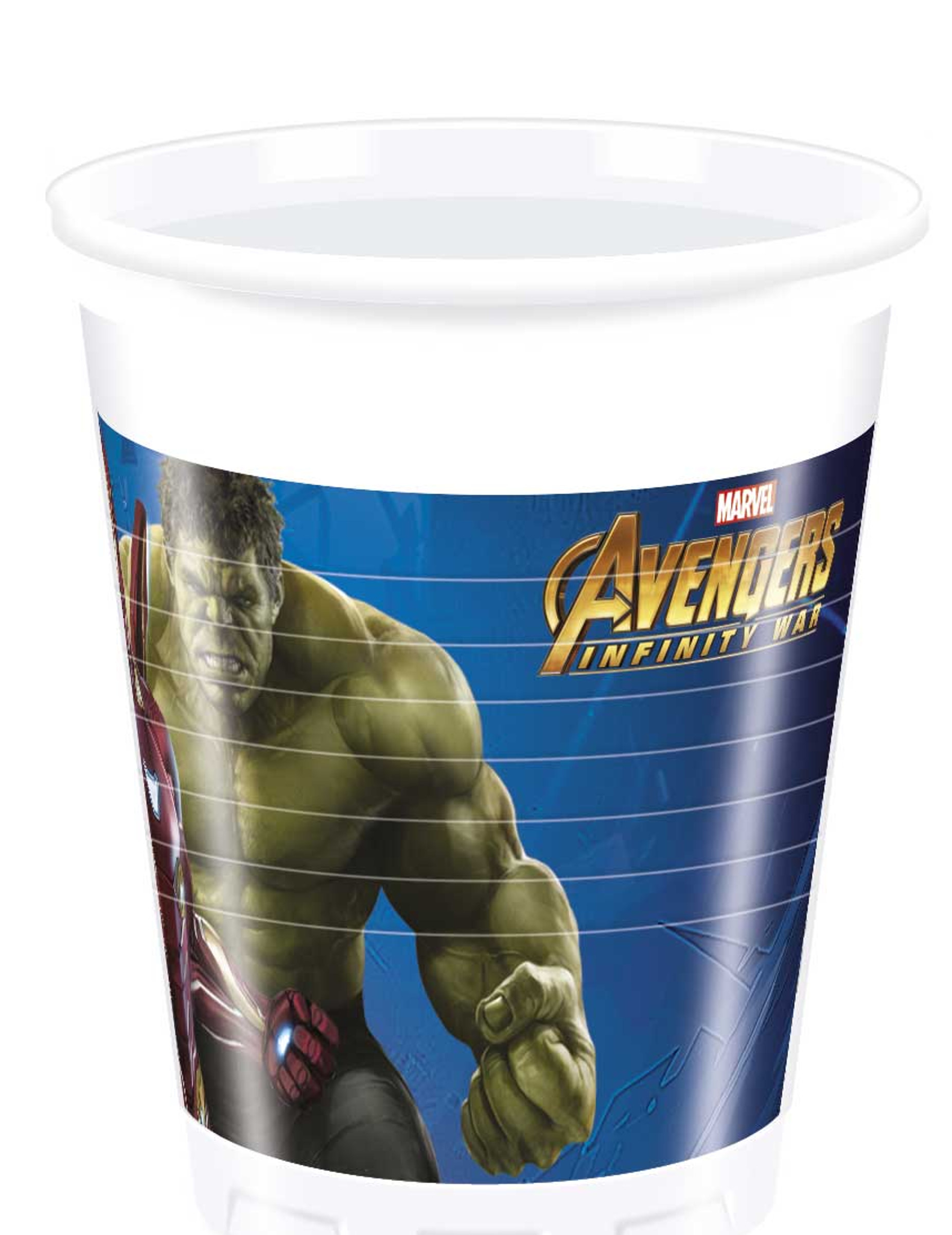 8 Gobelets plastique Avengers Infinity War 200 ml