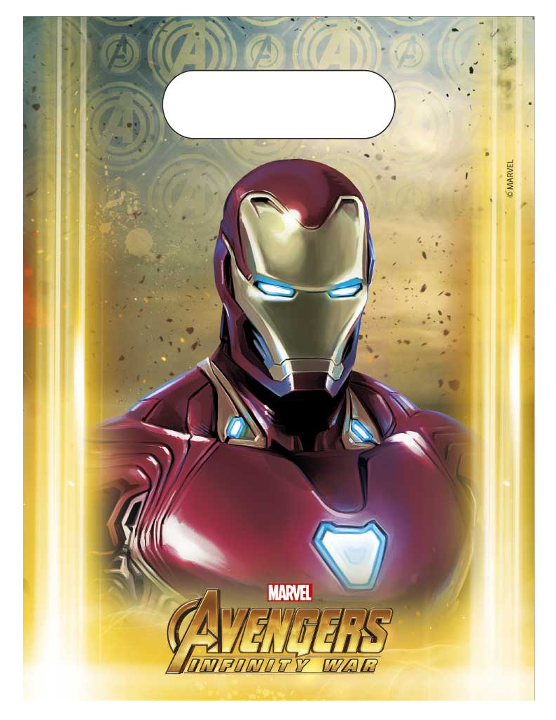 6 Sacs cadeaux Avengers Infinity War 23 x 16,5 cm