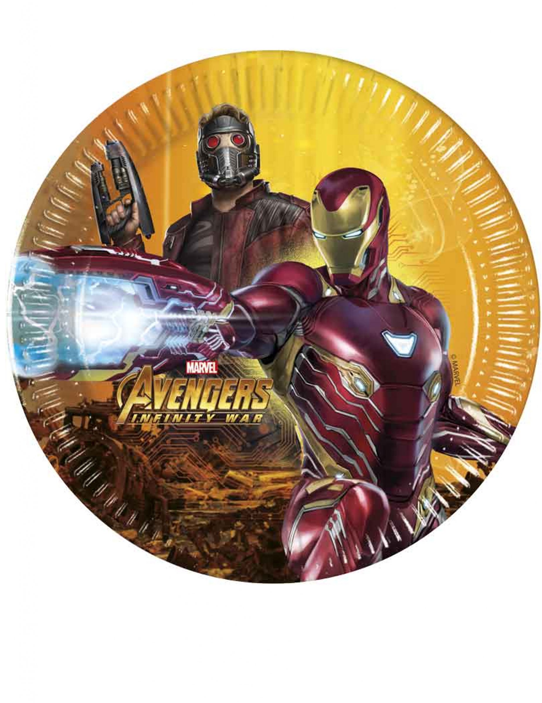 8 Assiettes Avengers Infinity War 20 cm