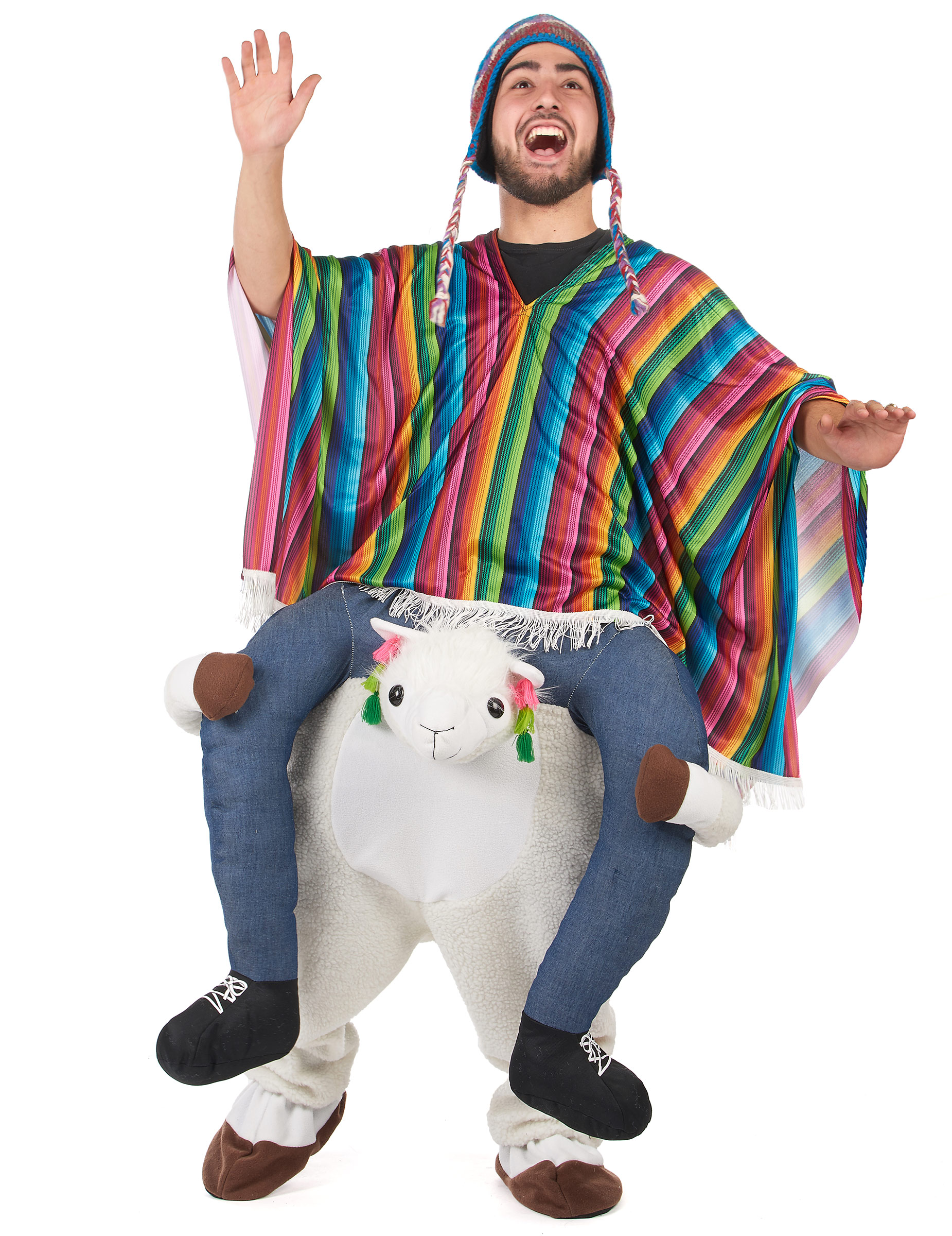 Déguisement homme à dos de lama adulte
