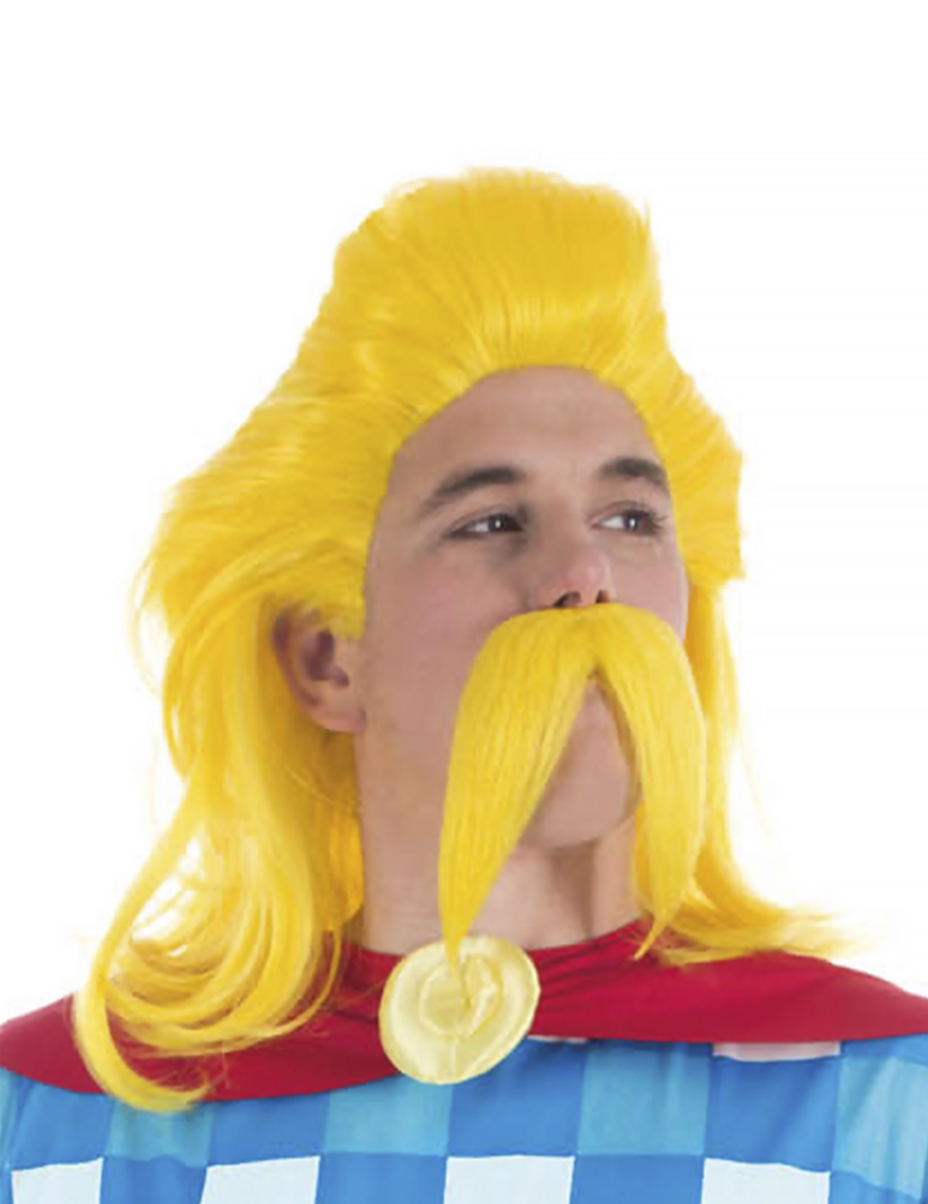 Perruque et moustache Assurancetourix - Astérix et Obélix