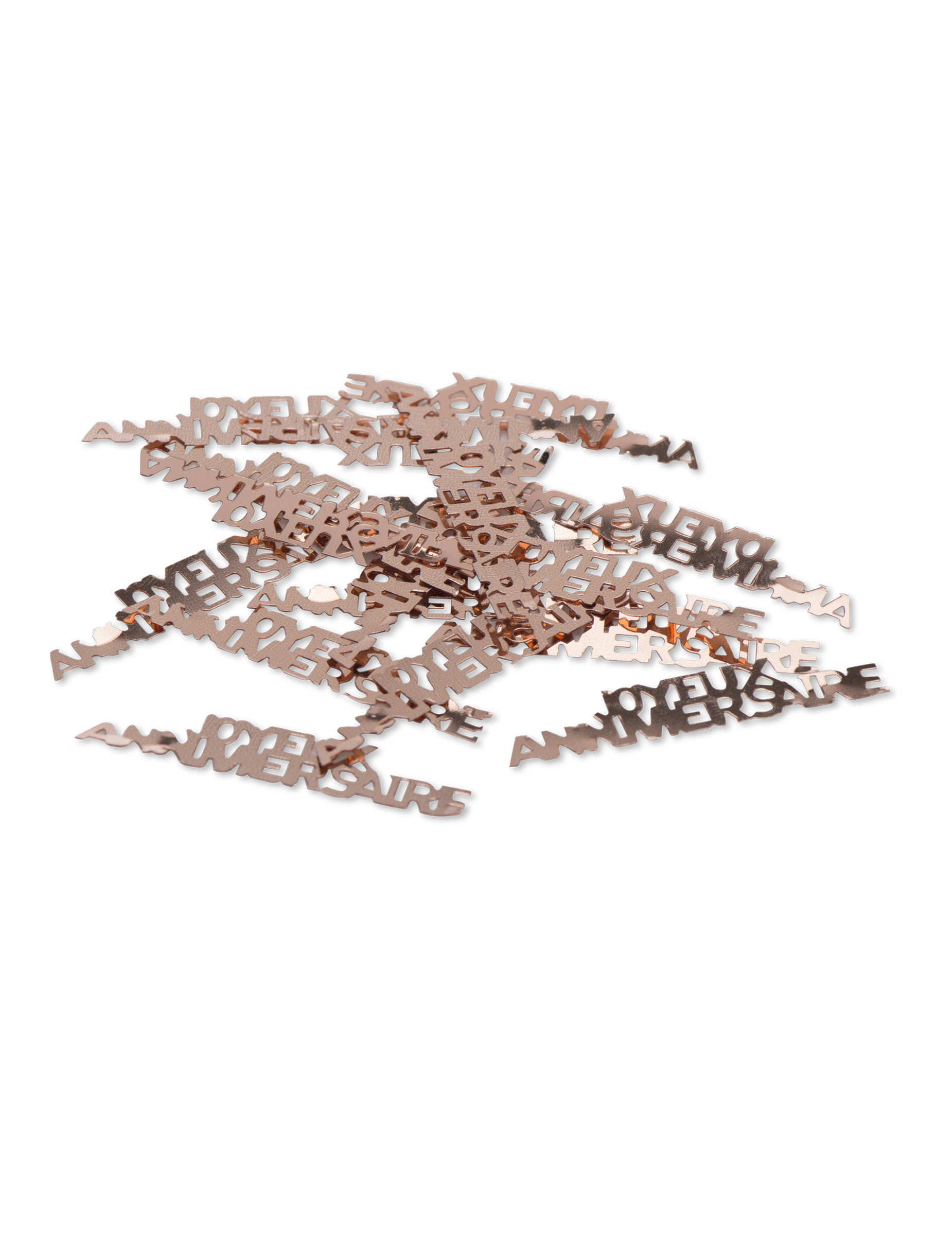 Confettis de table Joyeux anniversaire rose gold 17 g