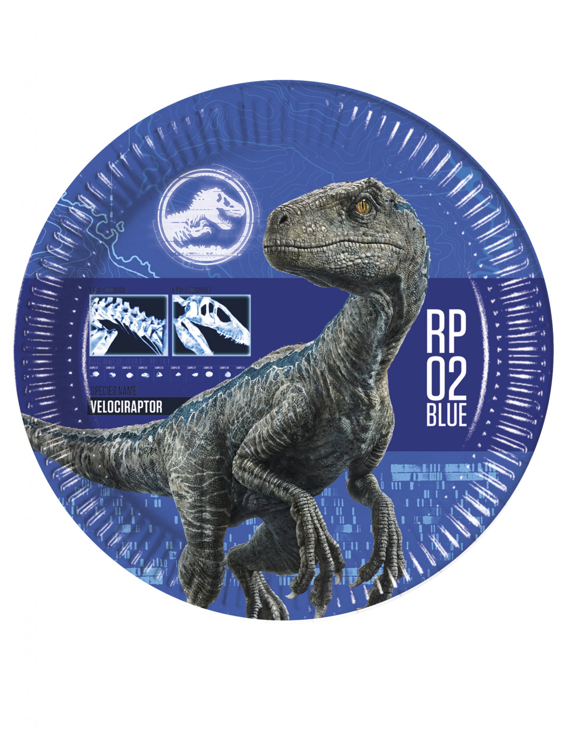 8 Assiettes en carton Jurassic World 2 23 cm