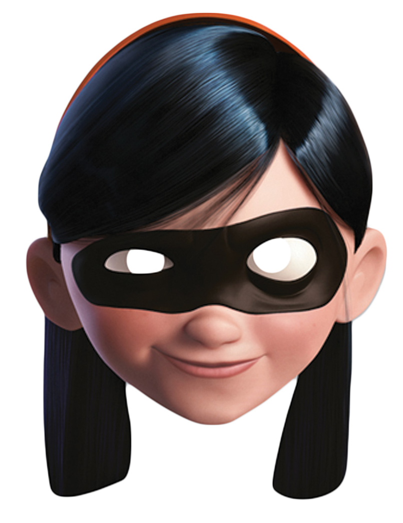 Masque en carton Violette Les Indestructibles adulte