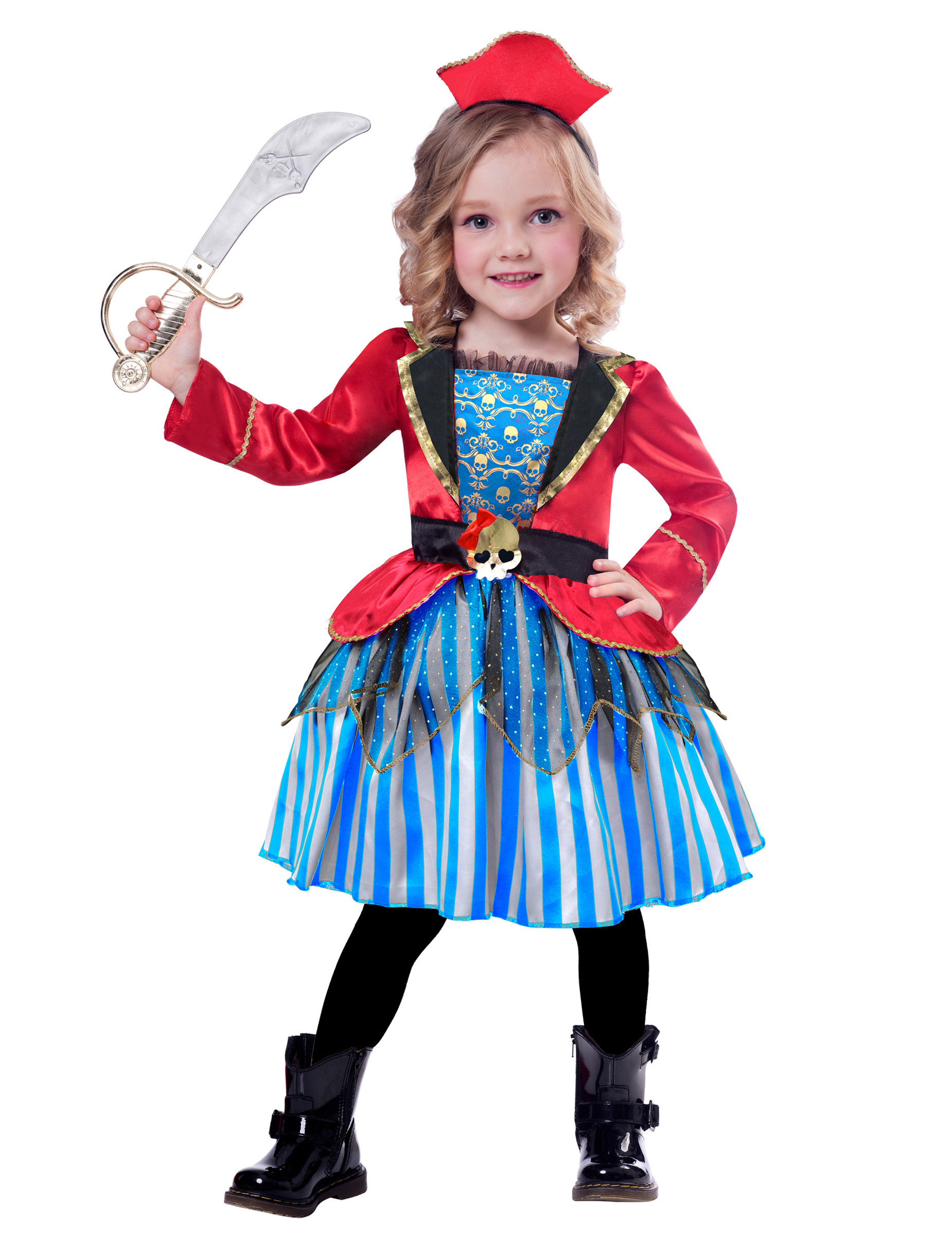 Déguisement petite pirate fille