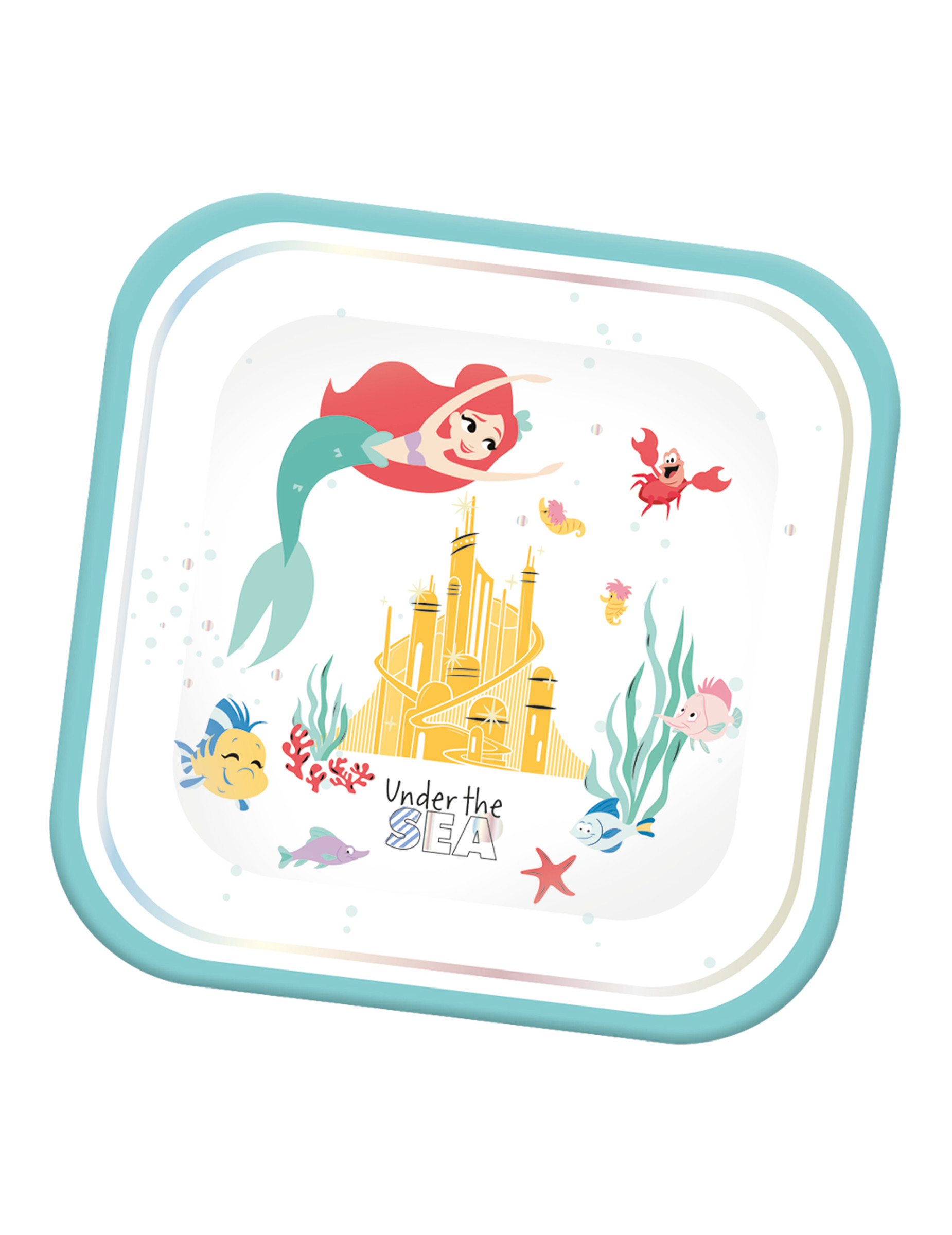 4 Assiettes en carton carré premium Ariel 24 x 24 cm