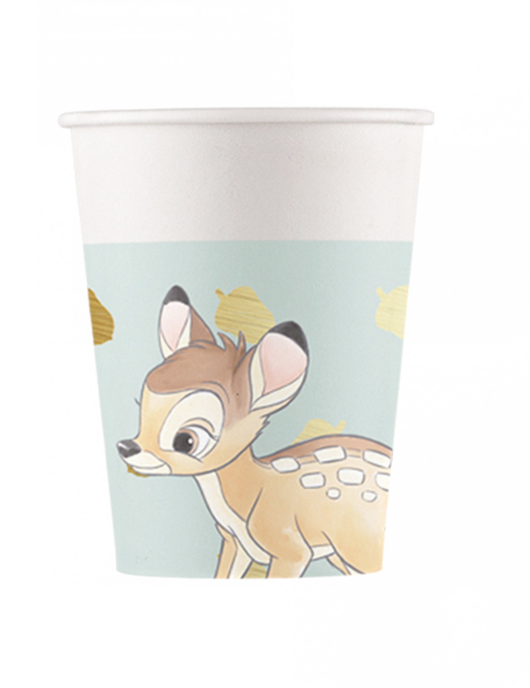 8 Gobelets en carton premium Bambi 260 ml