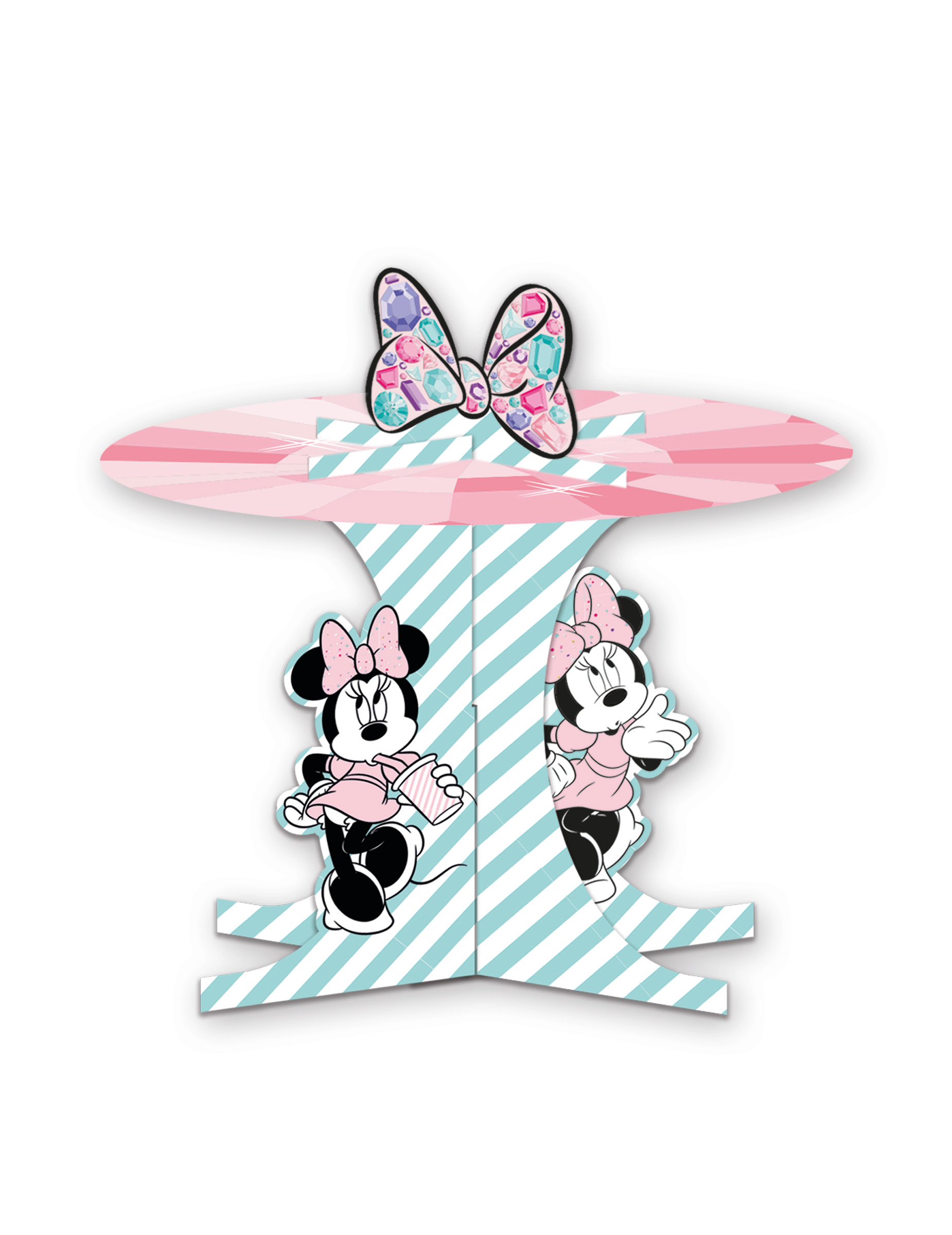 Présentoir à cupcakes en carton premium Minnie