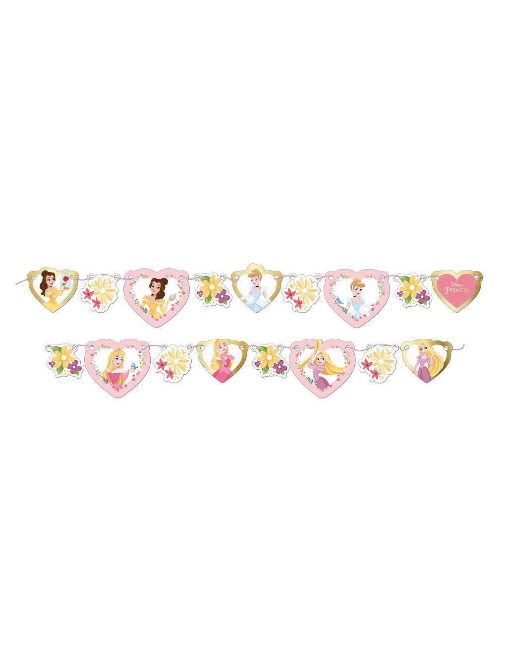 Guirlande en carton premium Princesses Disney 82 x 15 cm