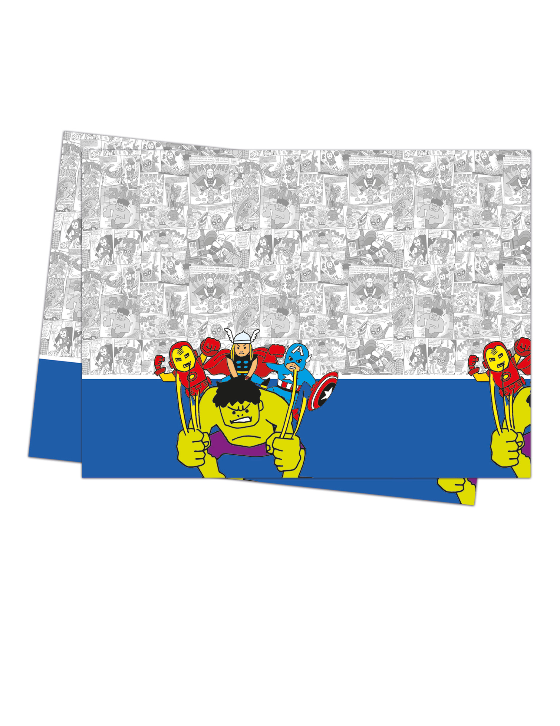 Nappe en plastique premium Avengers pop comic 120 x 180 cm