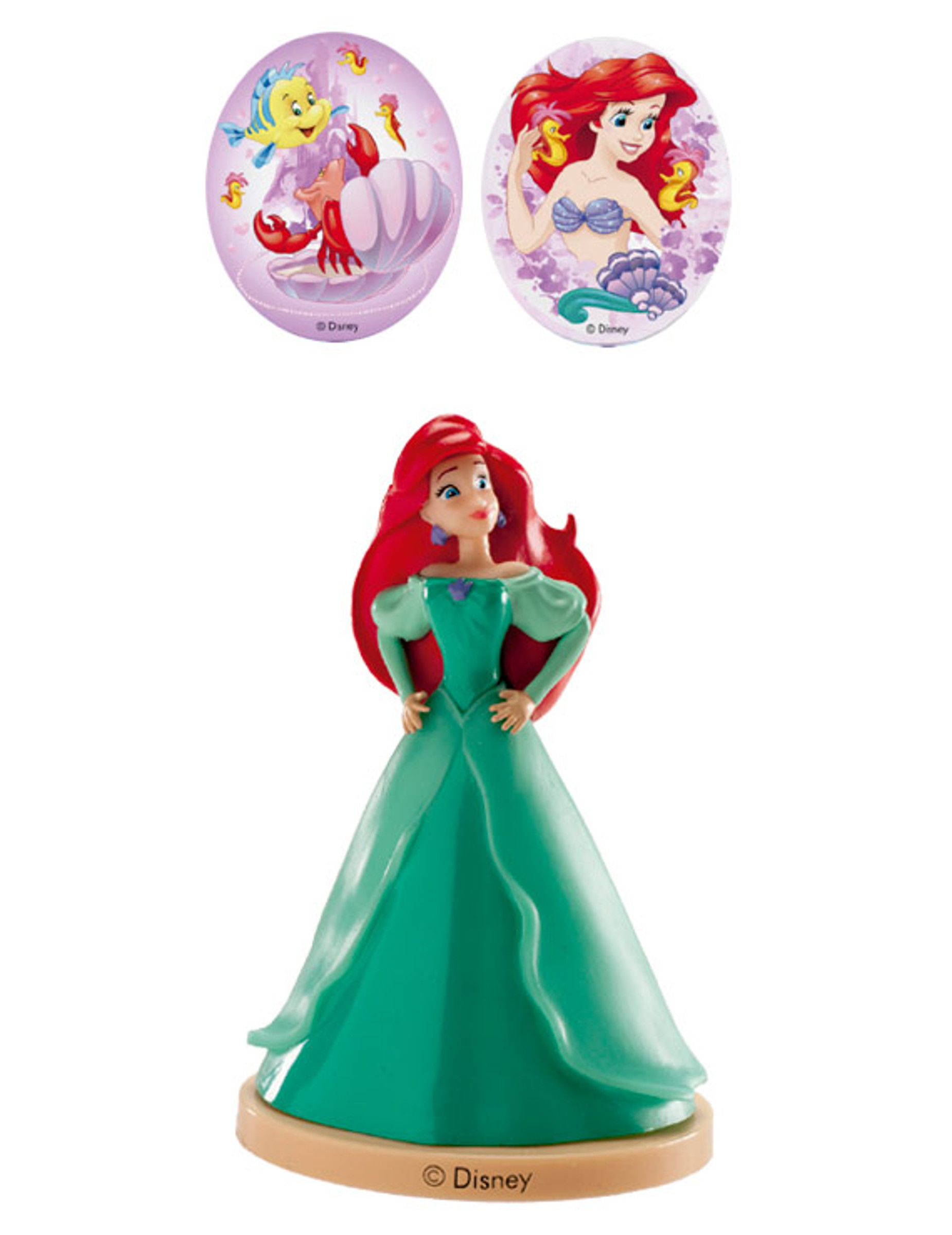 Kit de décorations Ariel La Petite Sirène 8,5 cm
