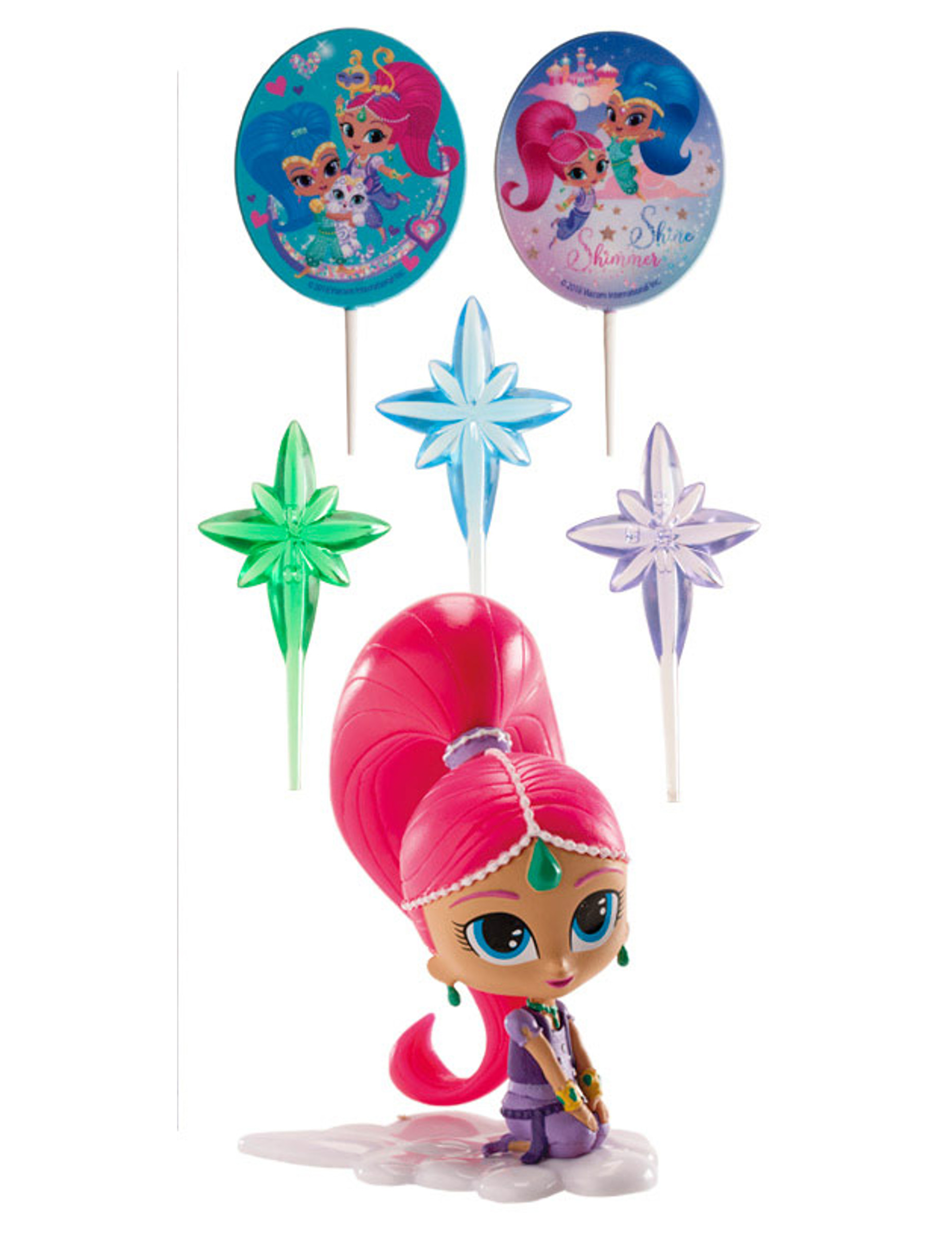 Kit de décoration Shimmer and Shine 8 cm