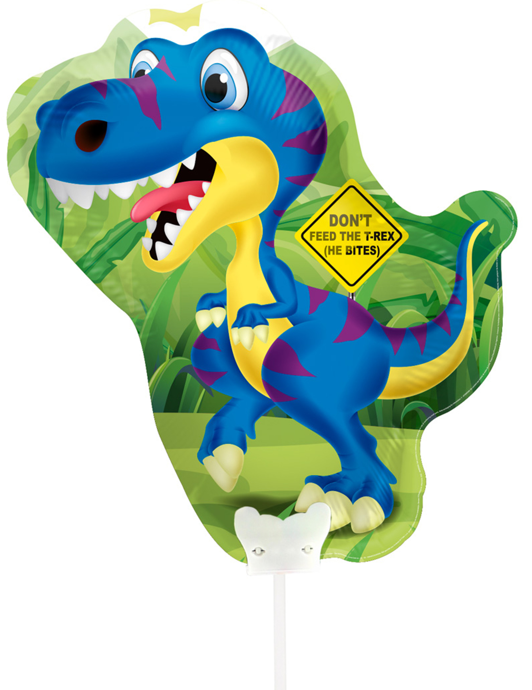 Ballon en aluminium Dinosaure 32 x 27 cm