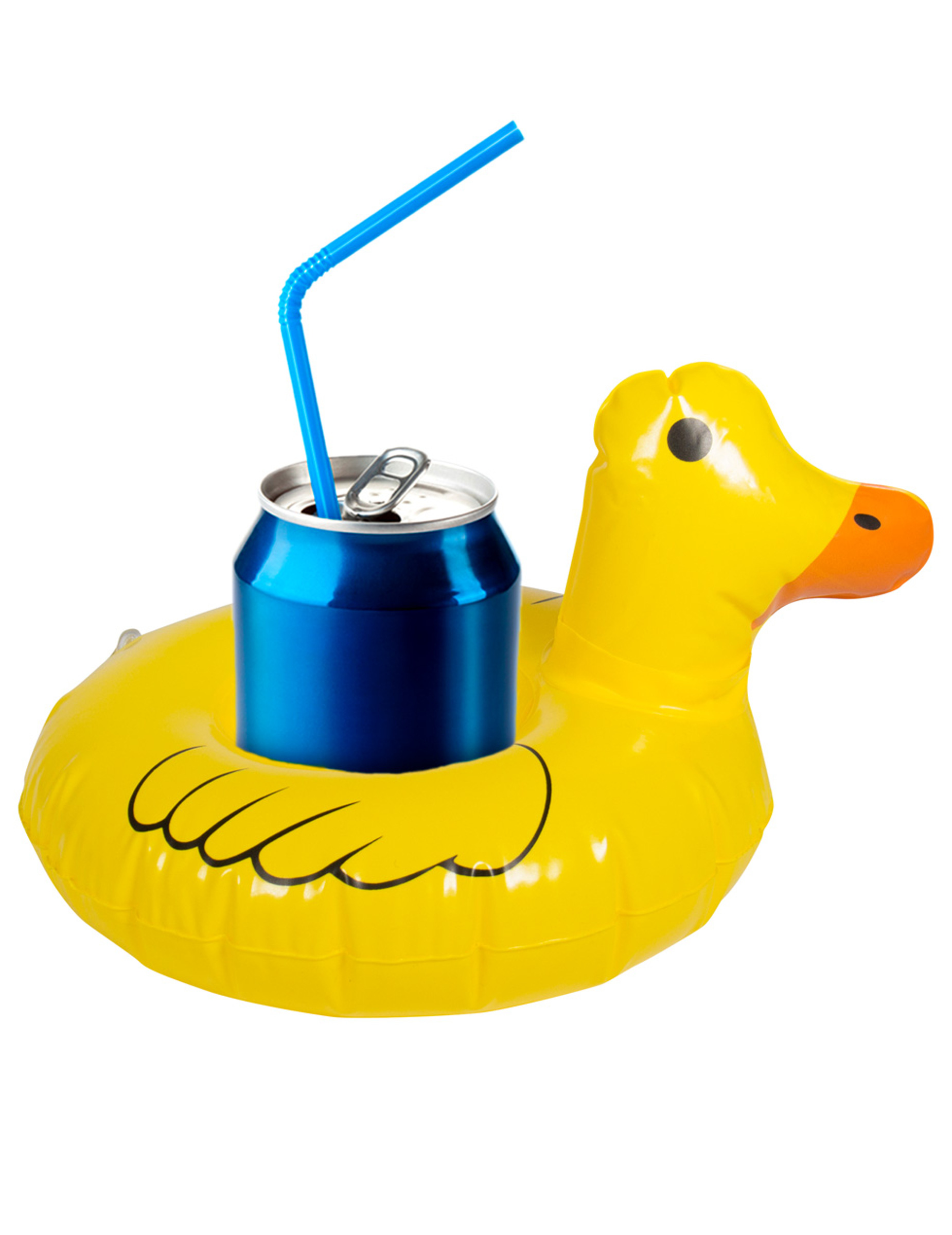 Mini bouée pour boissons Canard jaune