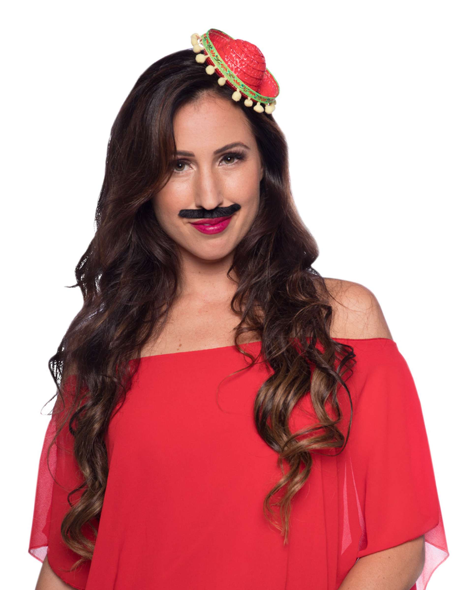 Mini sombrero rouge adulte