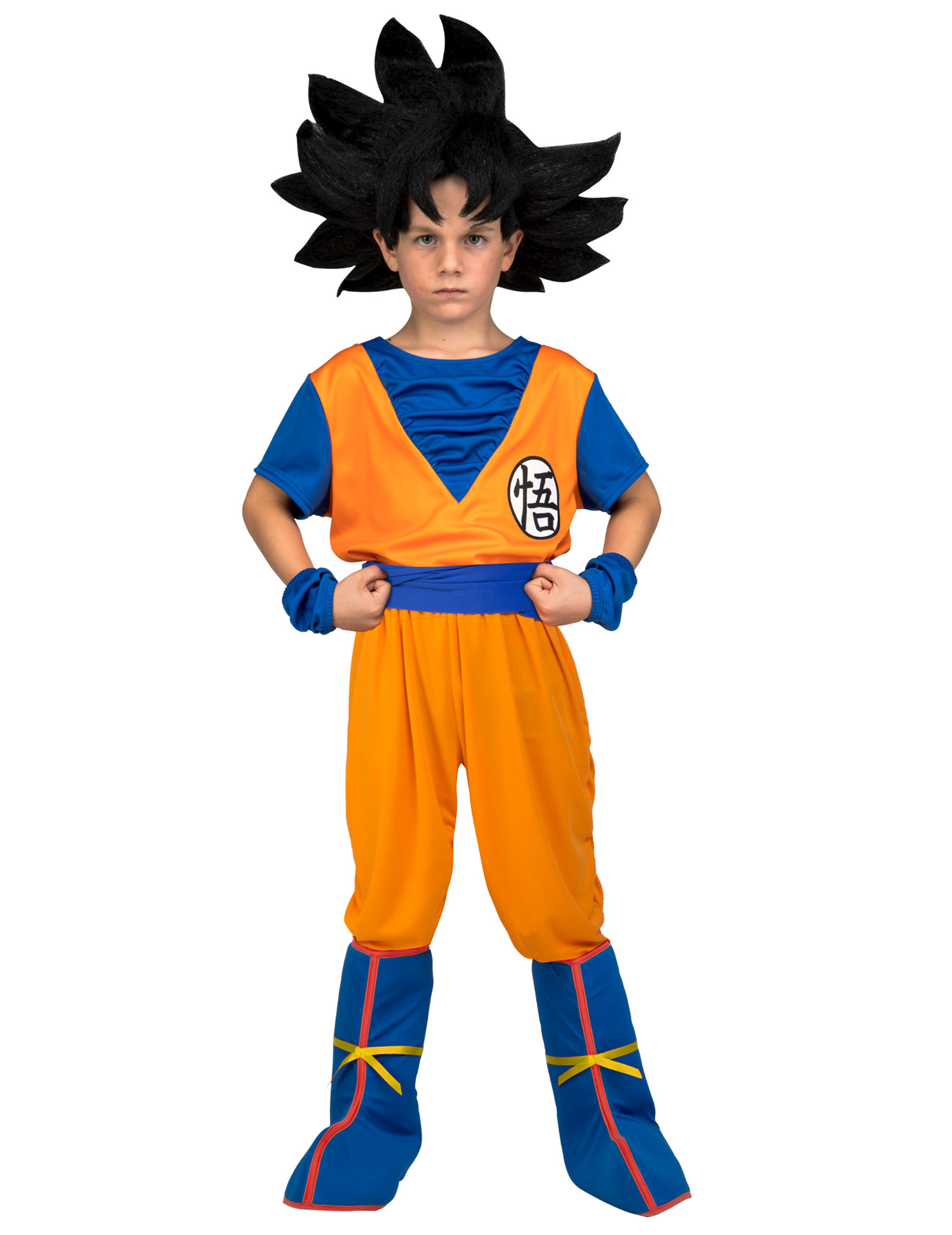 Coffret déguisement avec perruque Goku Dragon Ball enfant
