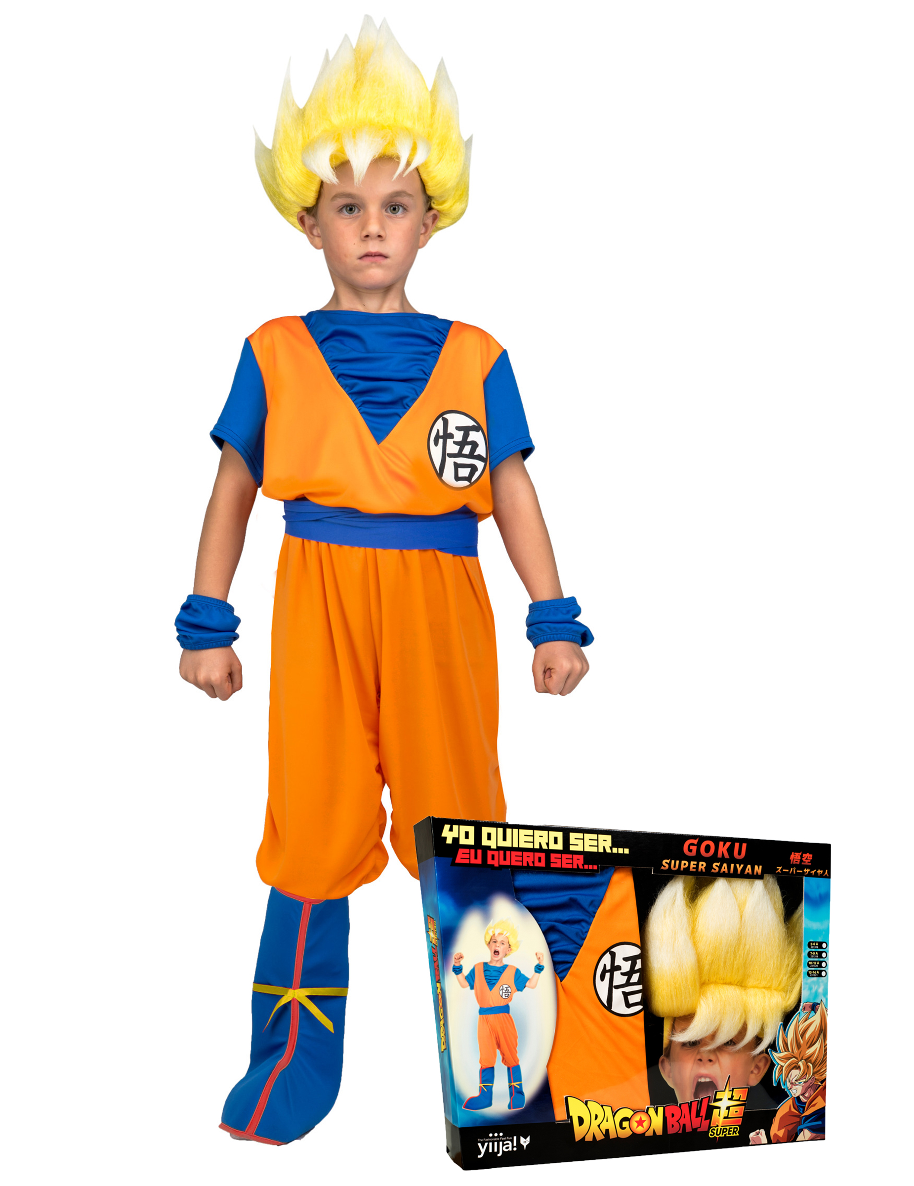 Coffret déguisement Super Saiyan Goku Dragon Ball enfant