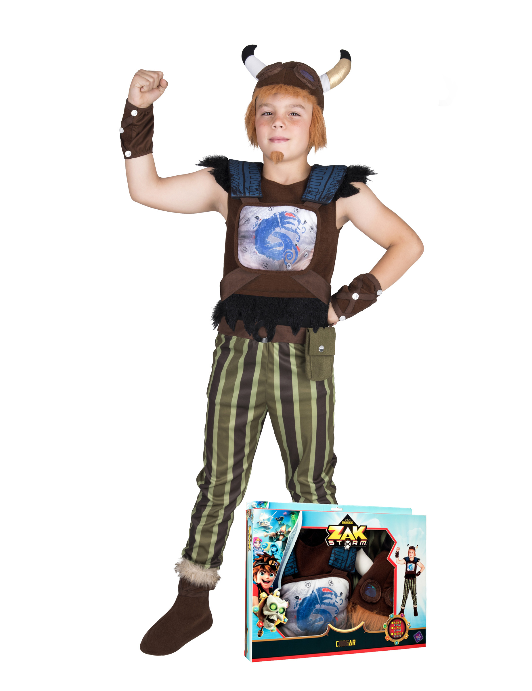 Coffret déguisement Crogar Zak Storm enfant