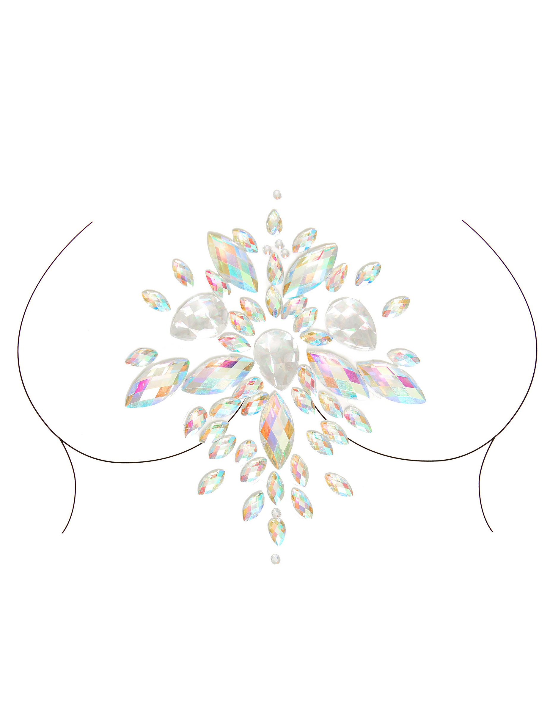 Bijoux pour corps adhésifs motifs céleste adulte