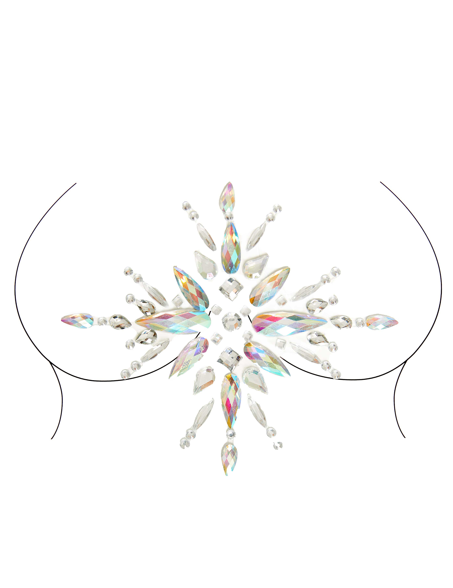Bijoux pour corps adhésifs motifs soleil adulte