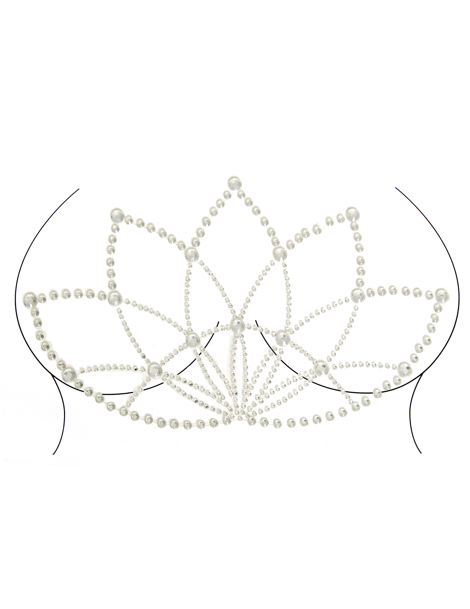 Bijoux pour corps adhésifs lotus adulte
