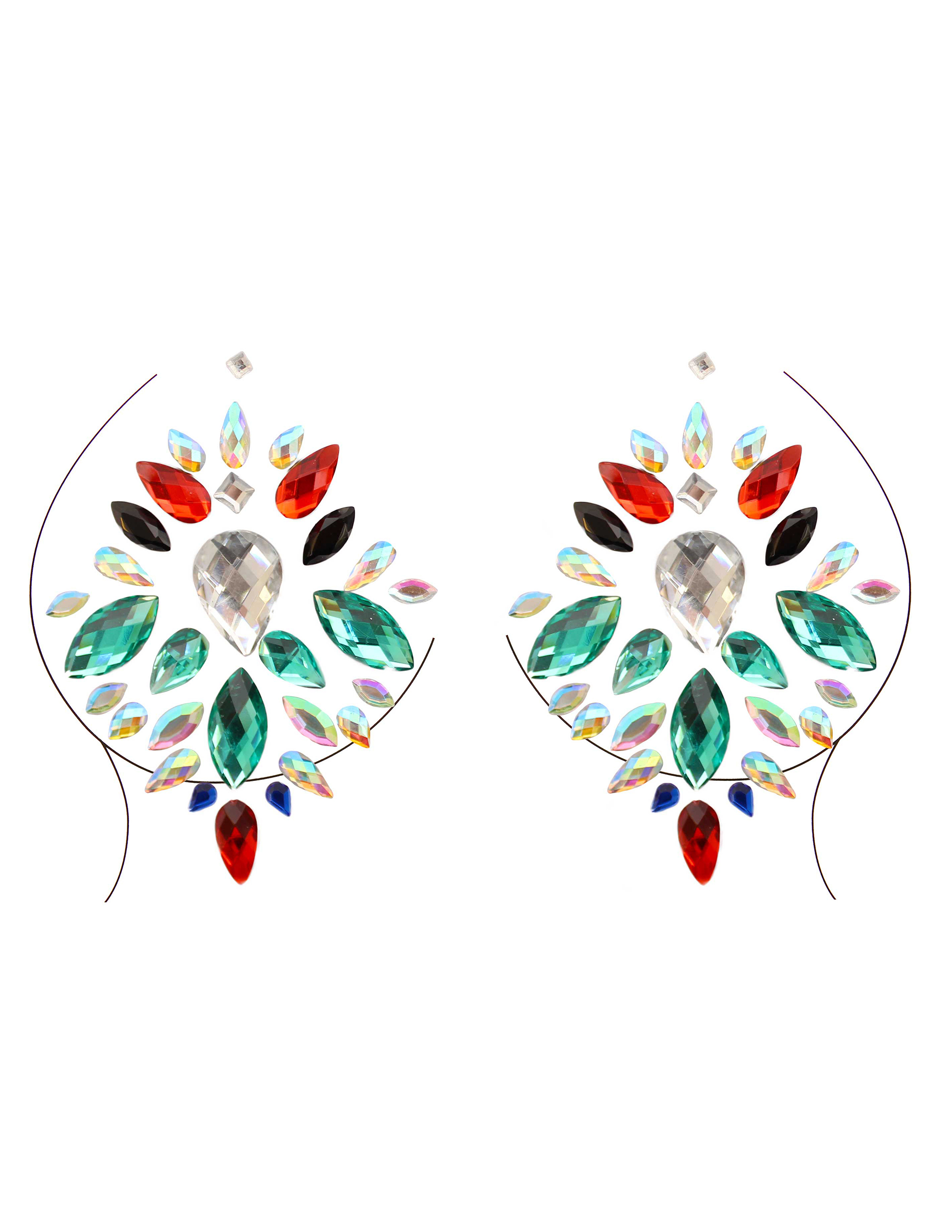 Bijoux pour décolleté et corps reine du temple adulte