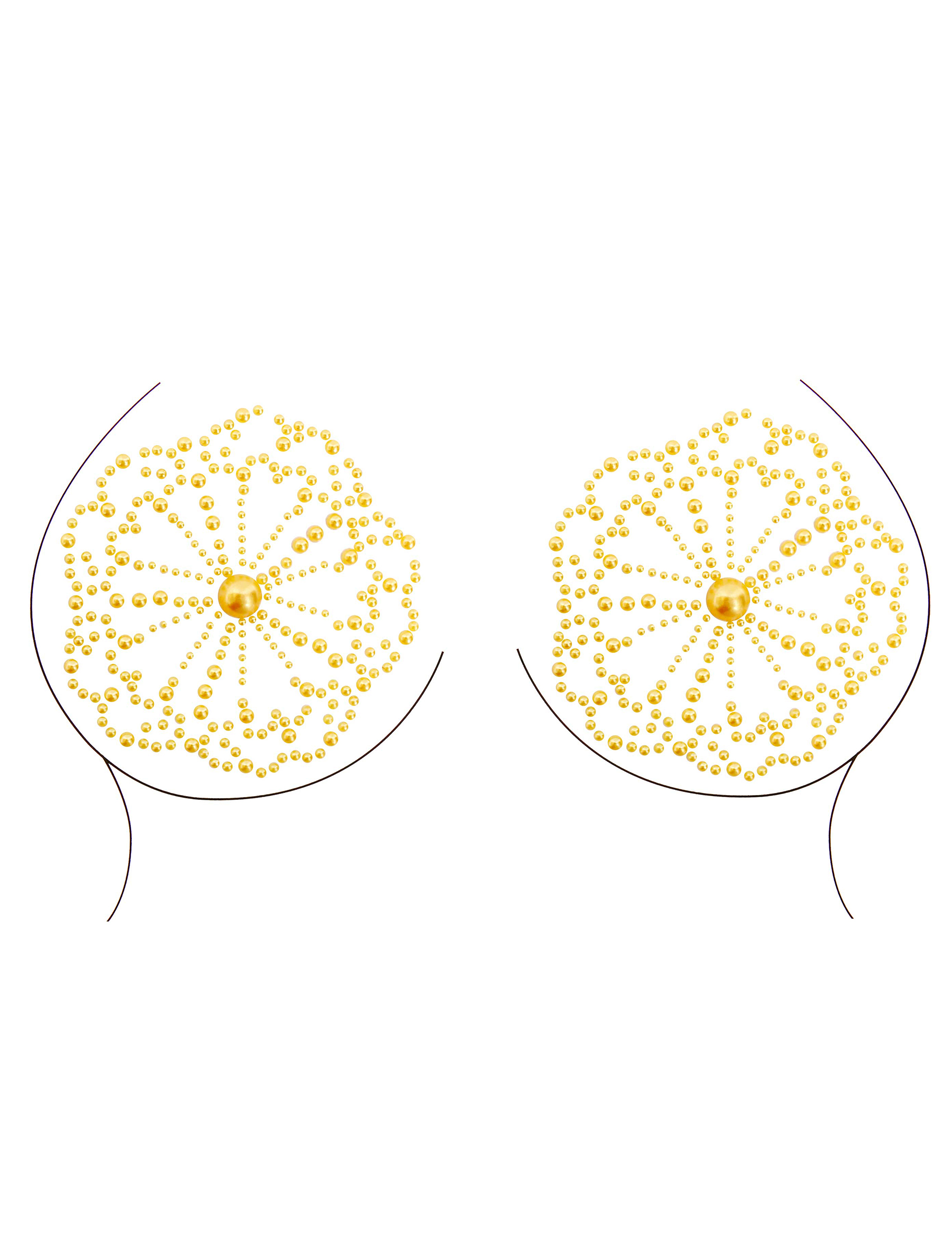 Bijoux pour décolleté et corps reine de la chance dorée adulte