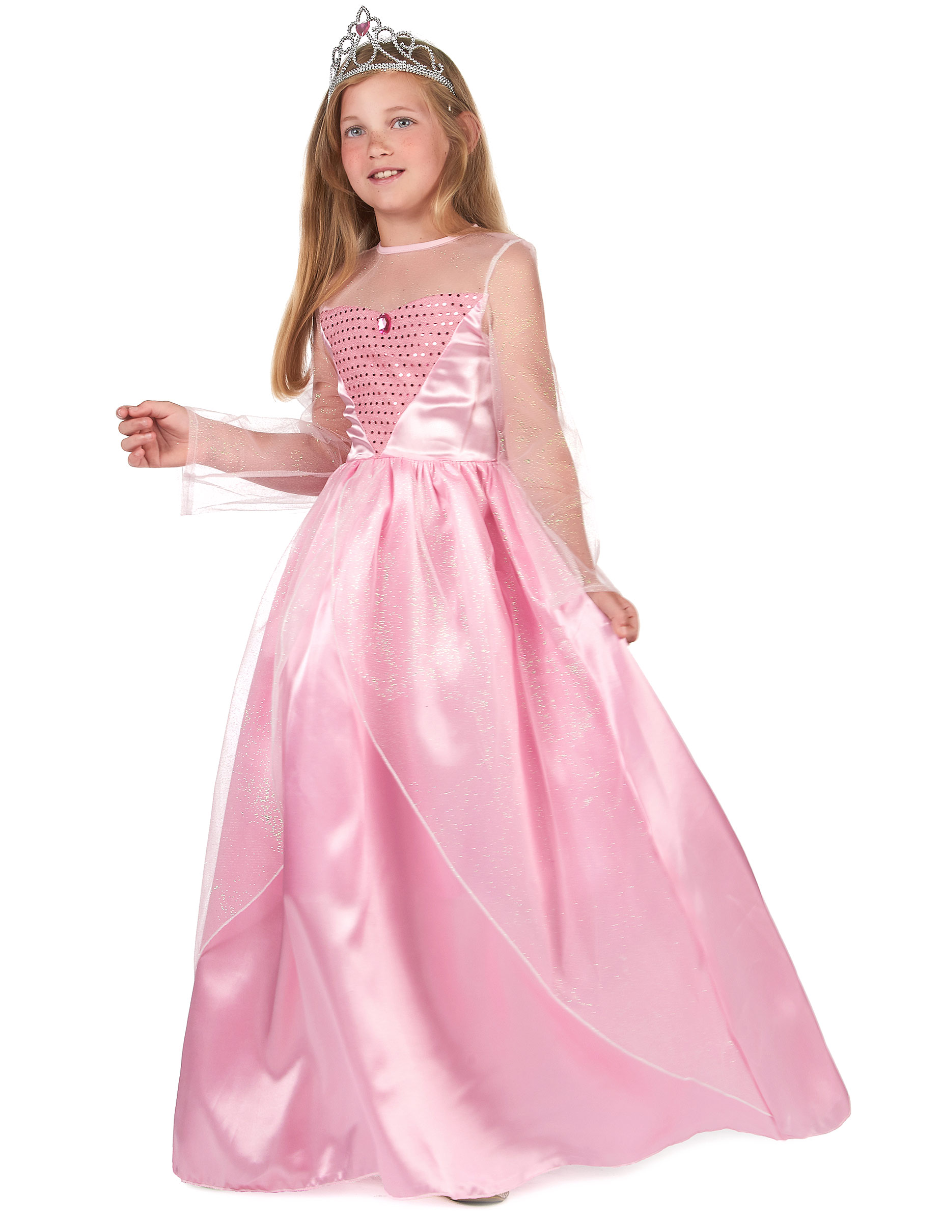Déguisement princesse rose pour fille