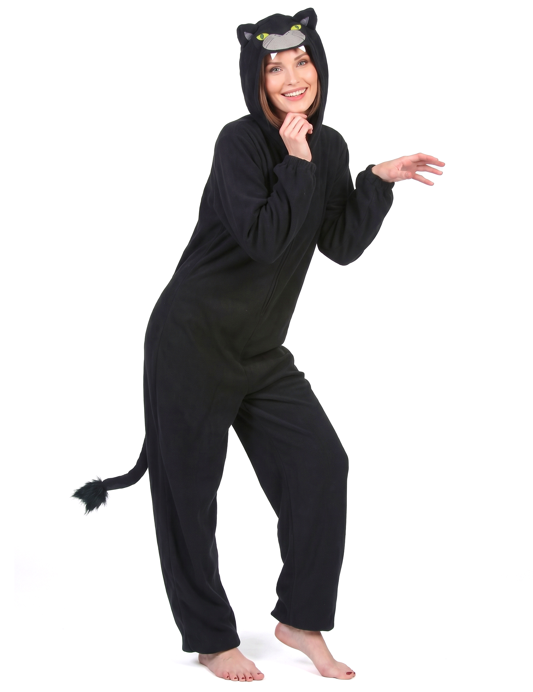 Déguisement combinaison panthère noire femme