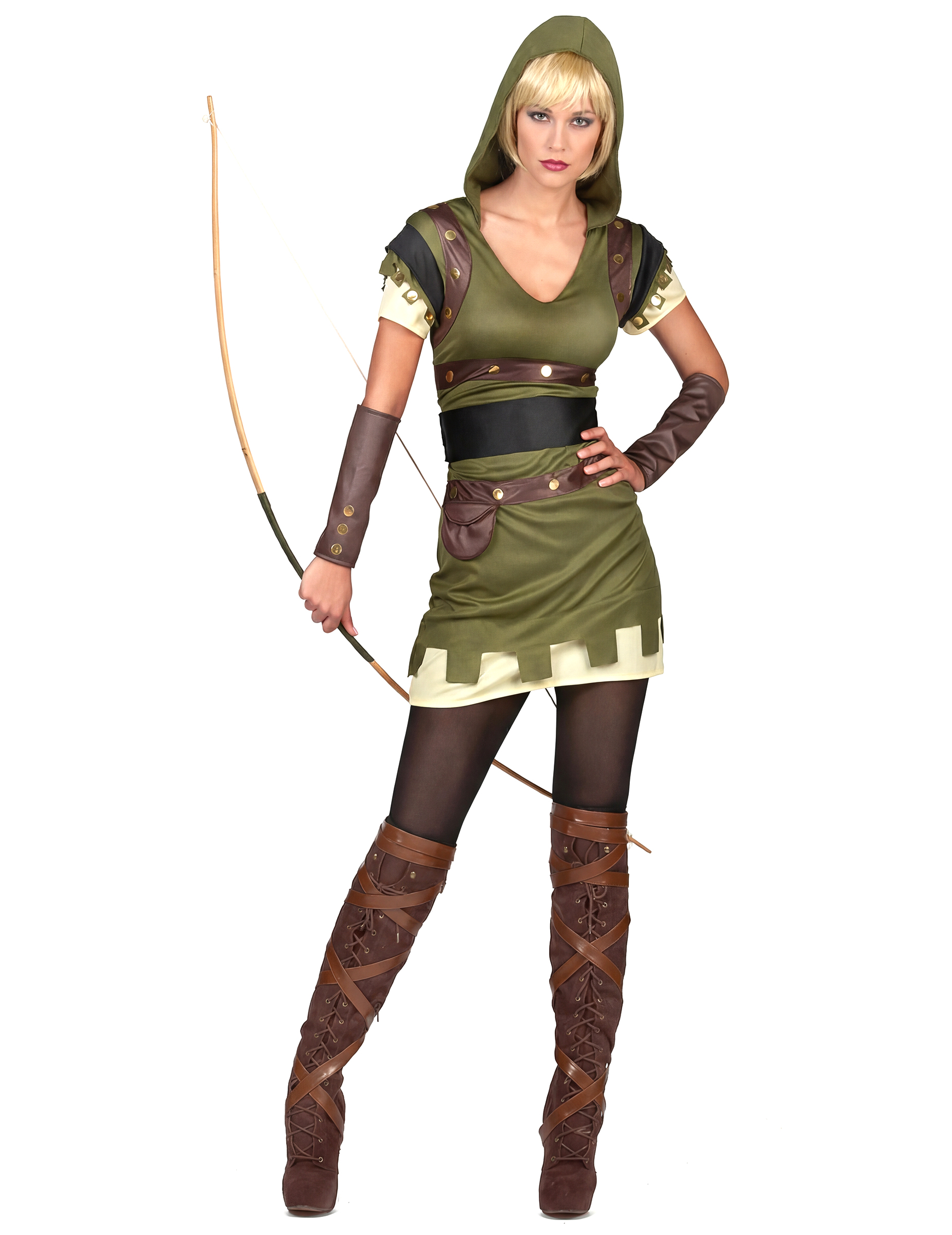 Déguisement archer vert des bois femme