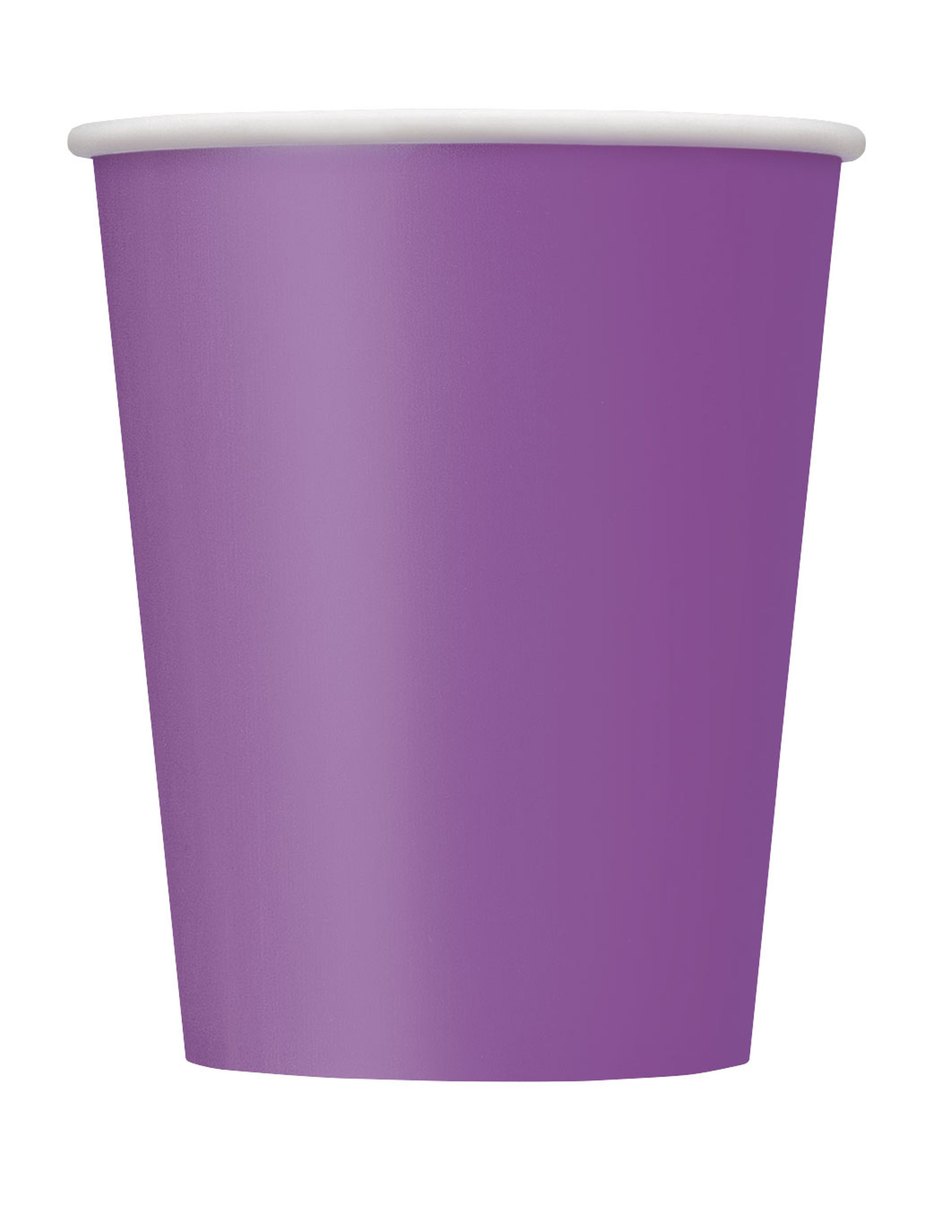 14 Gobelets en carton violets 270 ml