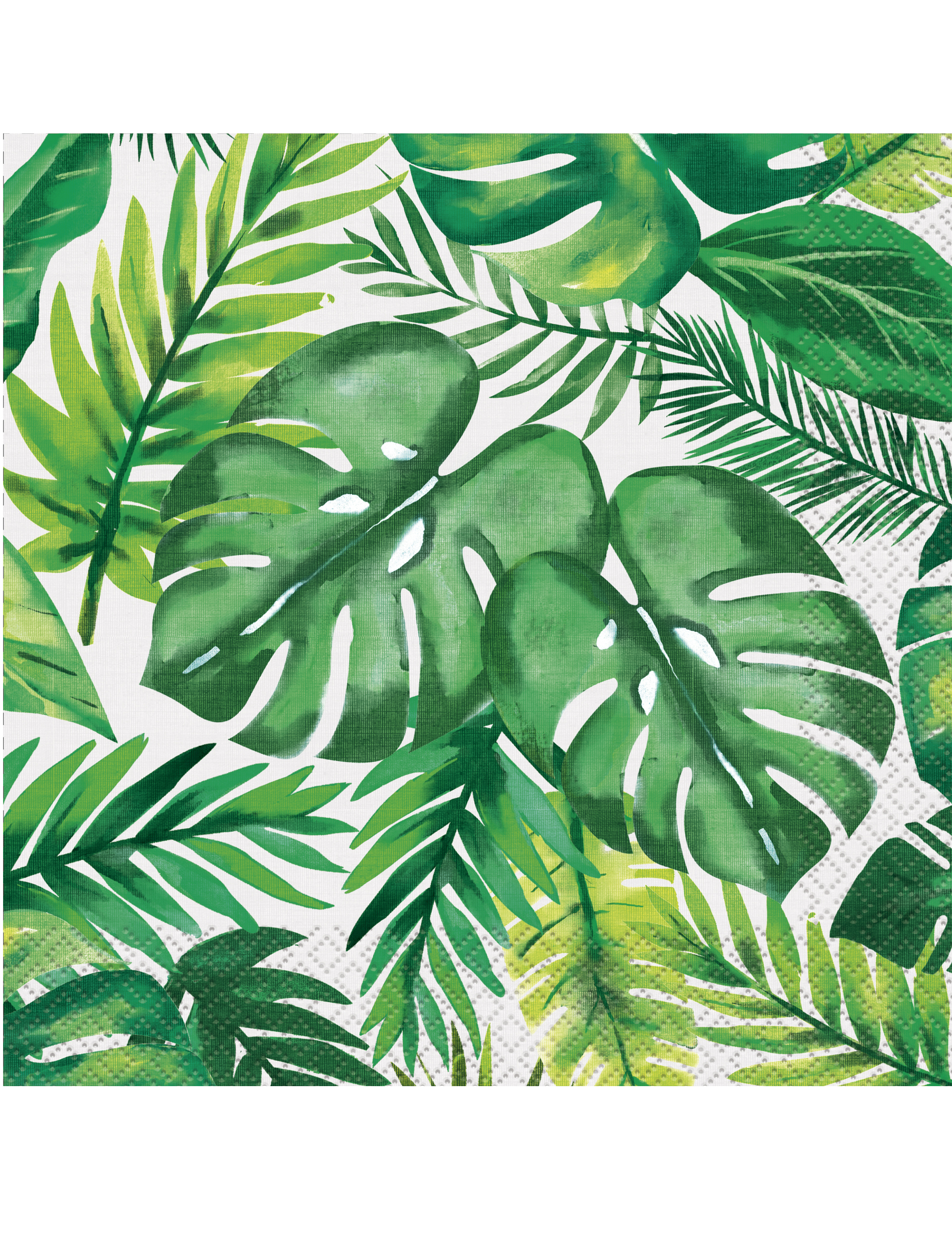 16 Serviettes en papier Palm Tropical Luau 33 x 33 cm