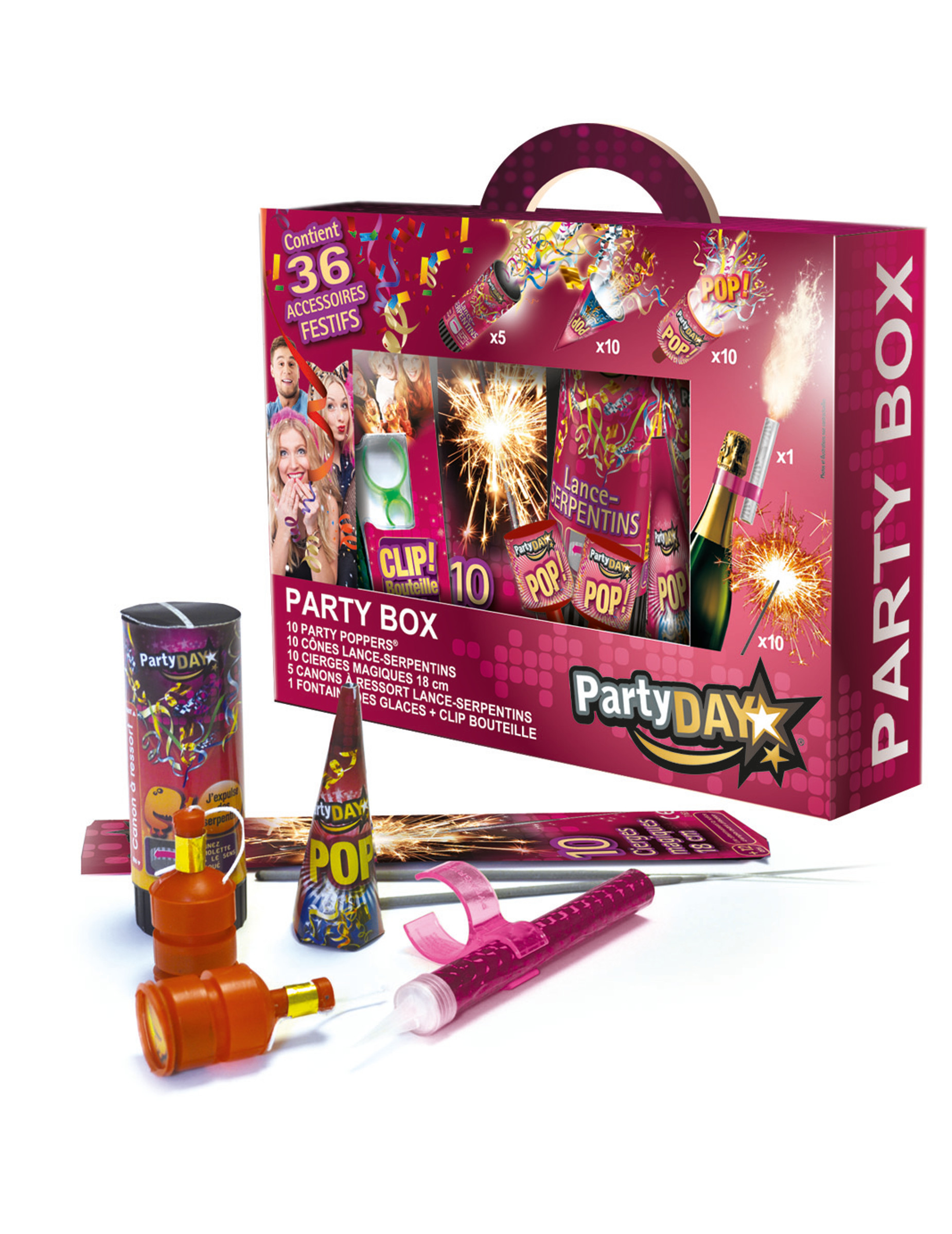 Kit de fête Partybox 36 accessoires