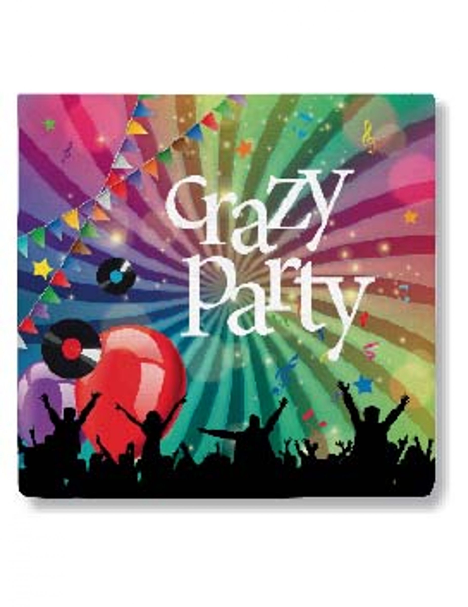 20 Serviettes en papier Crazy Party 33 x 33 cm