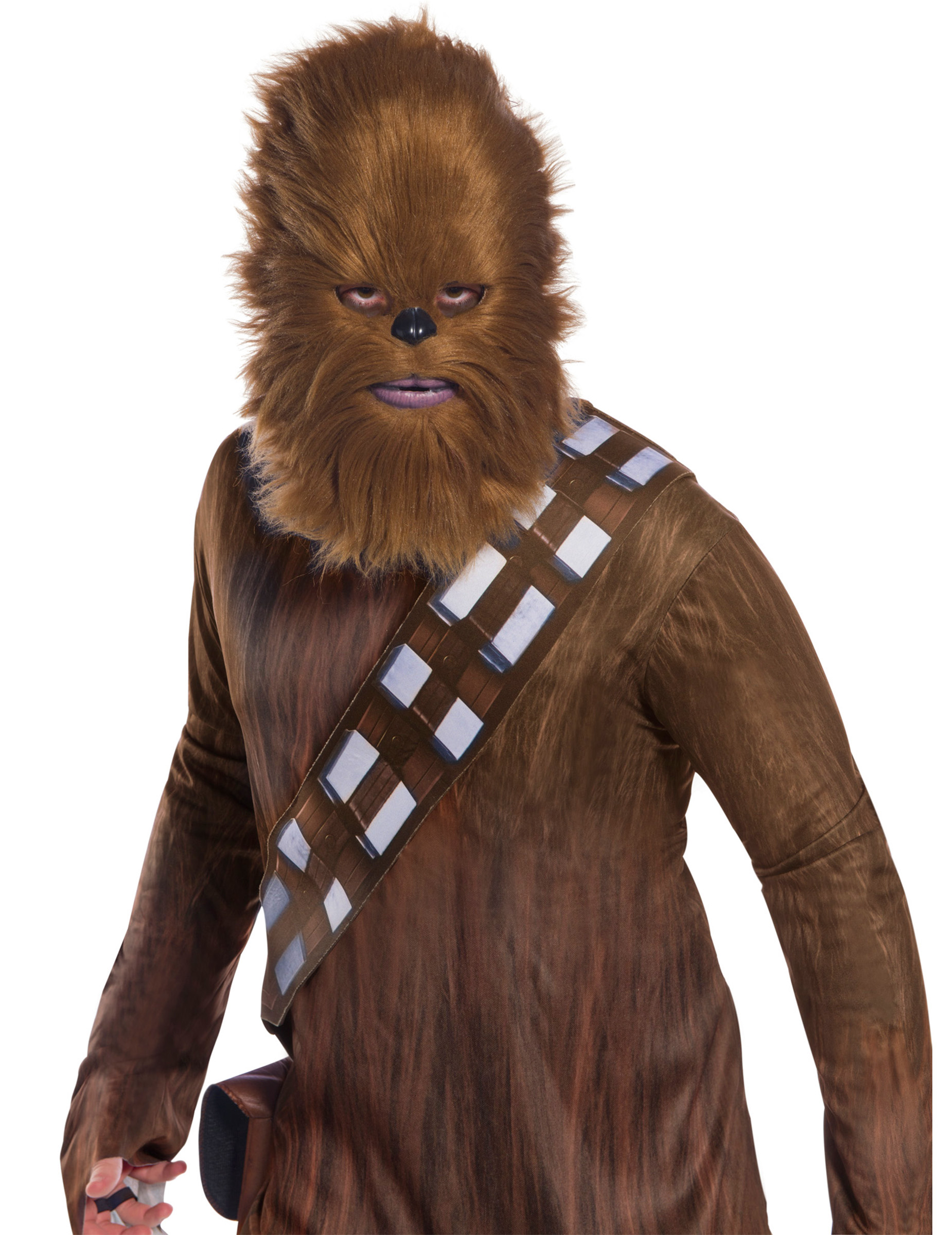 Masque avec fourrure Chewbacca Star Wars adulte