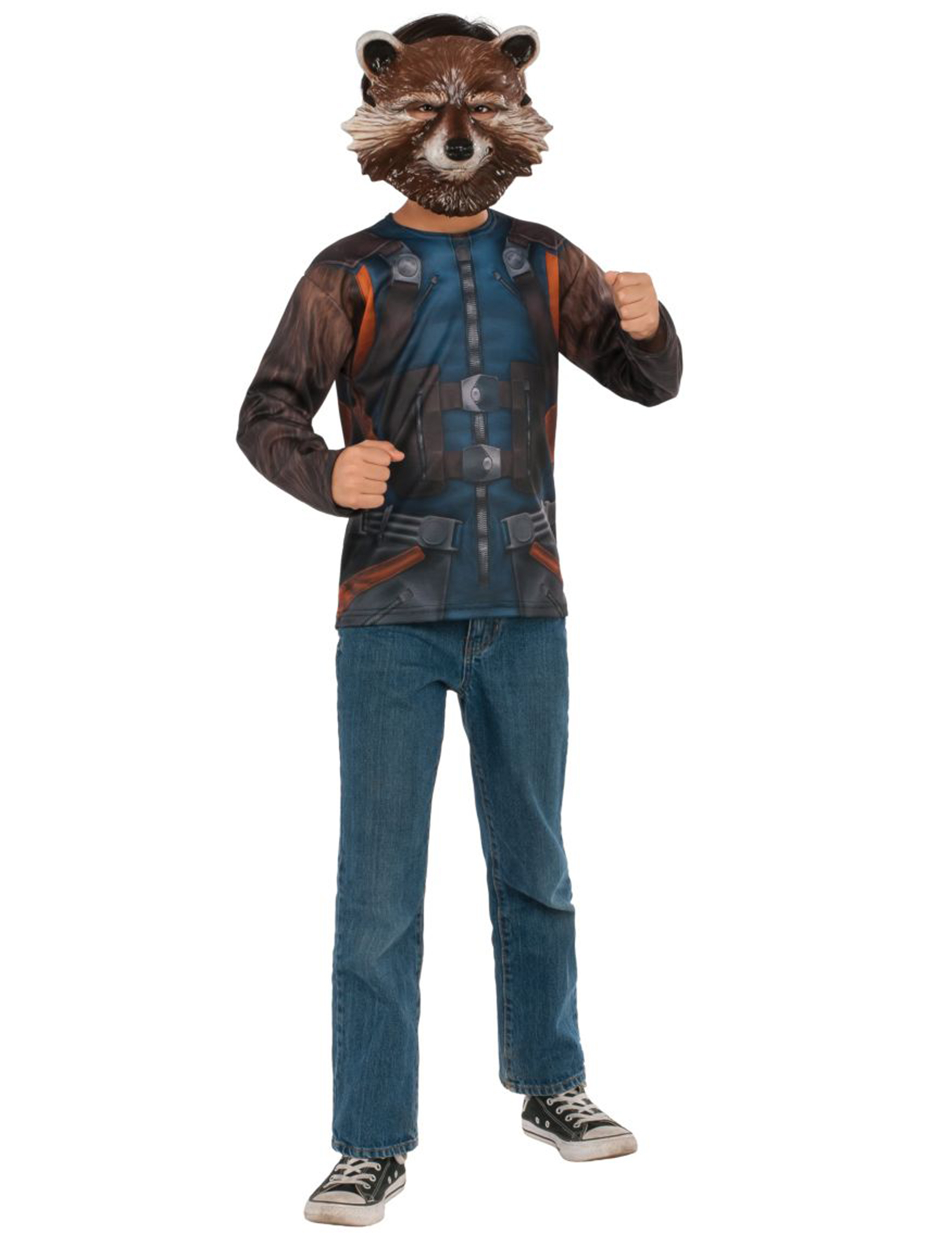 T-shirt et masque Rocket Racoon Infinity War adulte