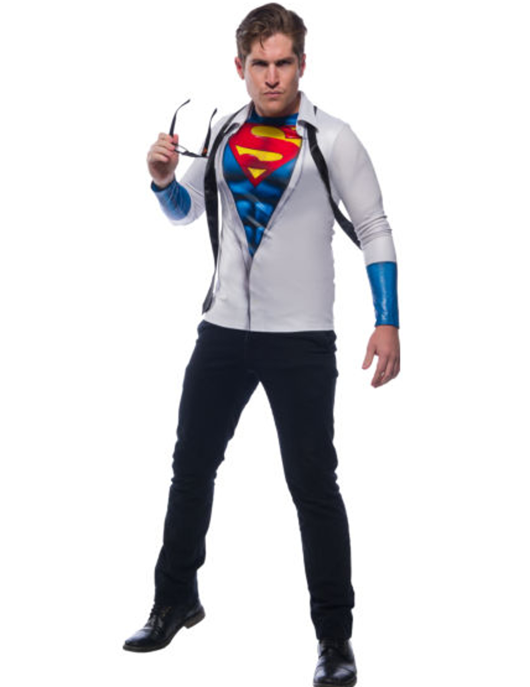 T-shirt avec cravate Superman adulte