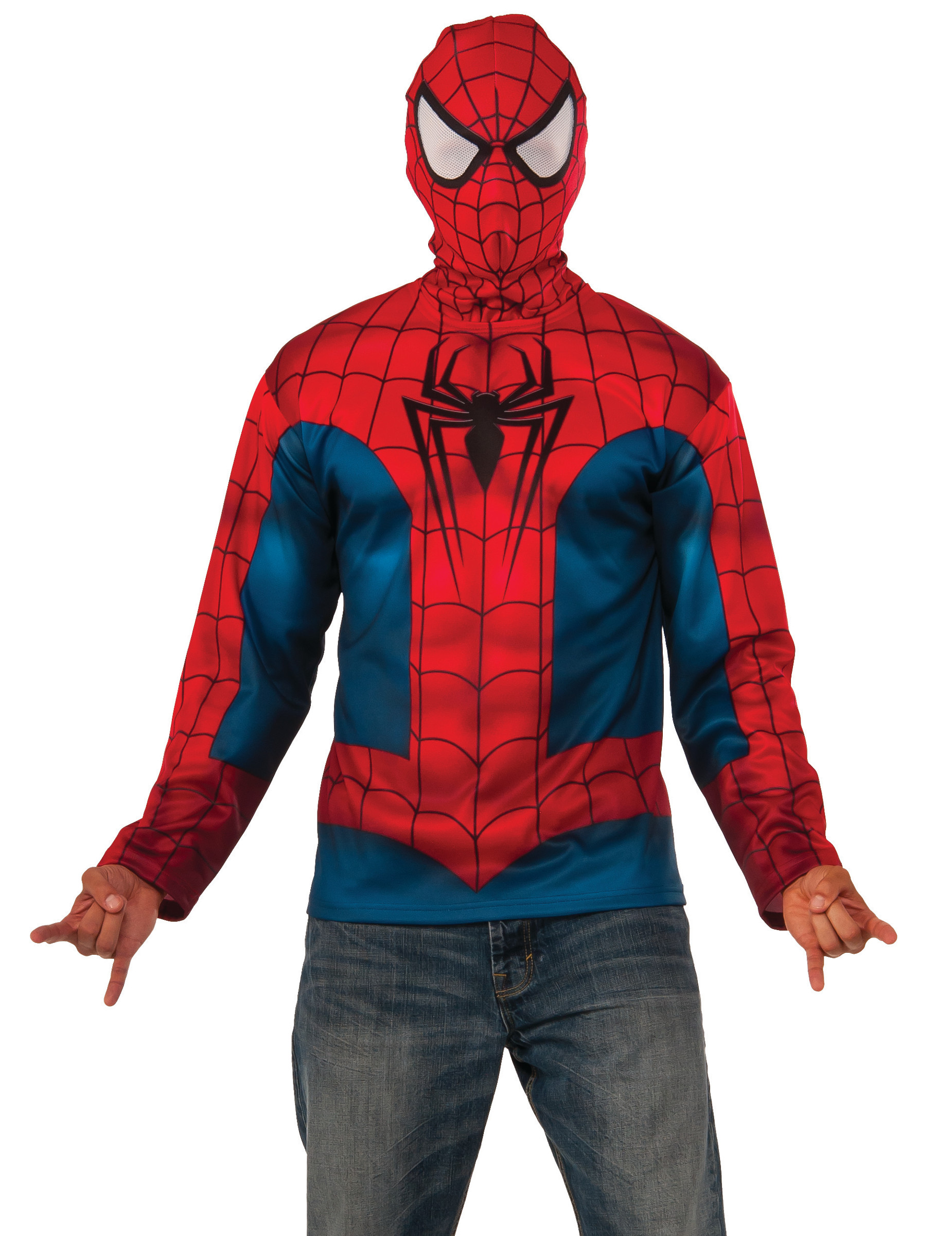Sweat avec cagoule Spiderman adulte