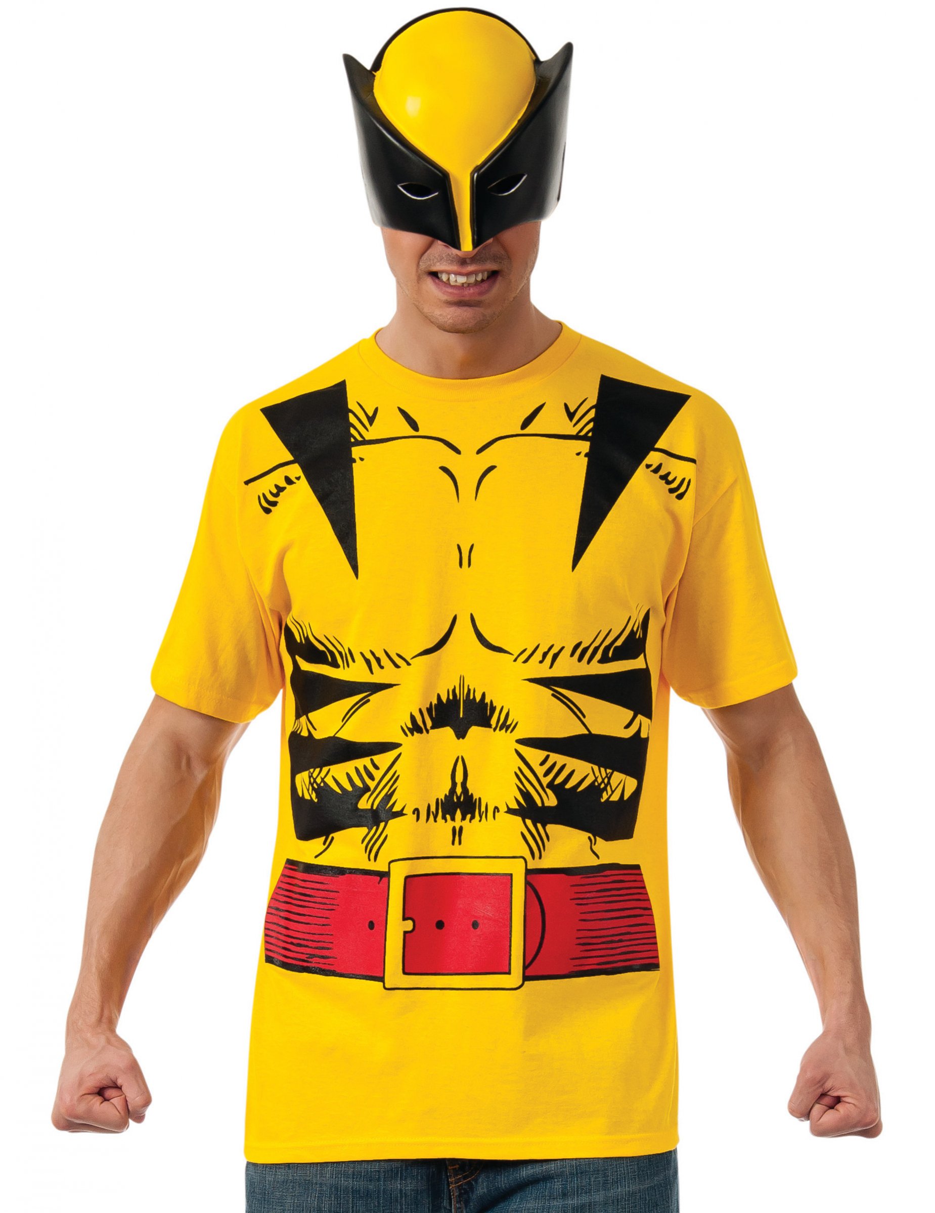 T-shirt avec masque Wolverine adulte